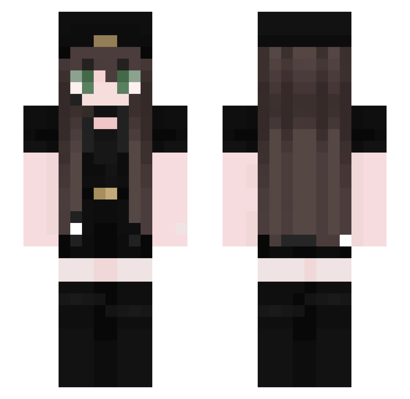 Smail707 Minecraft skin, front and back view