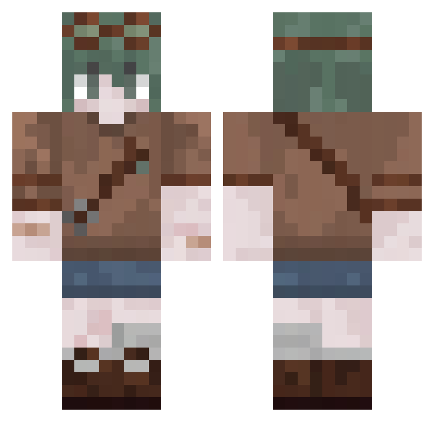 Timcheese2011 Minecraft skin, front and back view