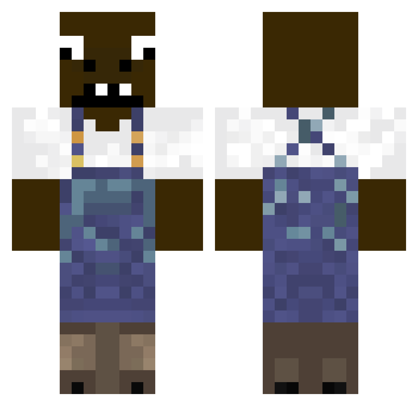 gottaluvmarko Minecraft skin, front and back view