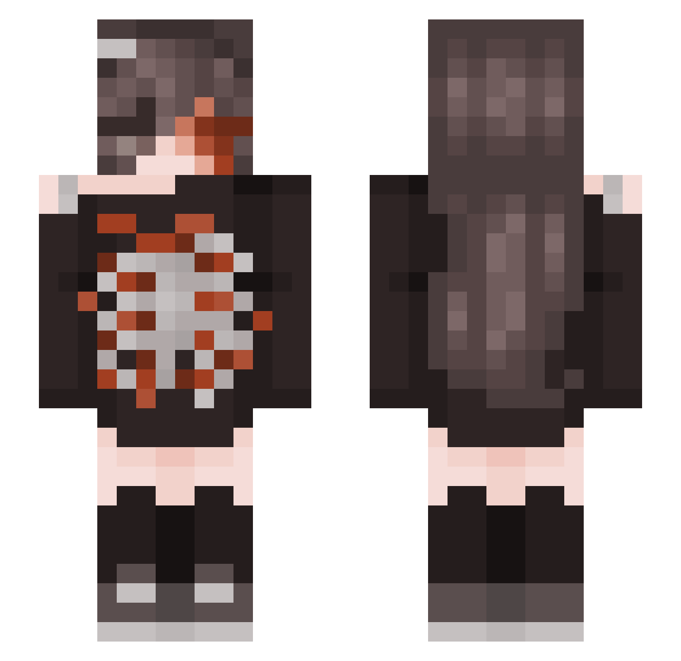 Soph4308 Minecraft skin, front and back view