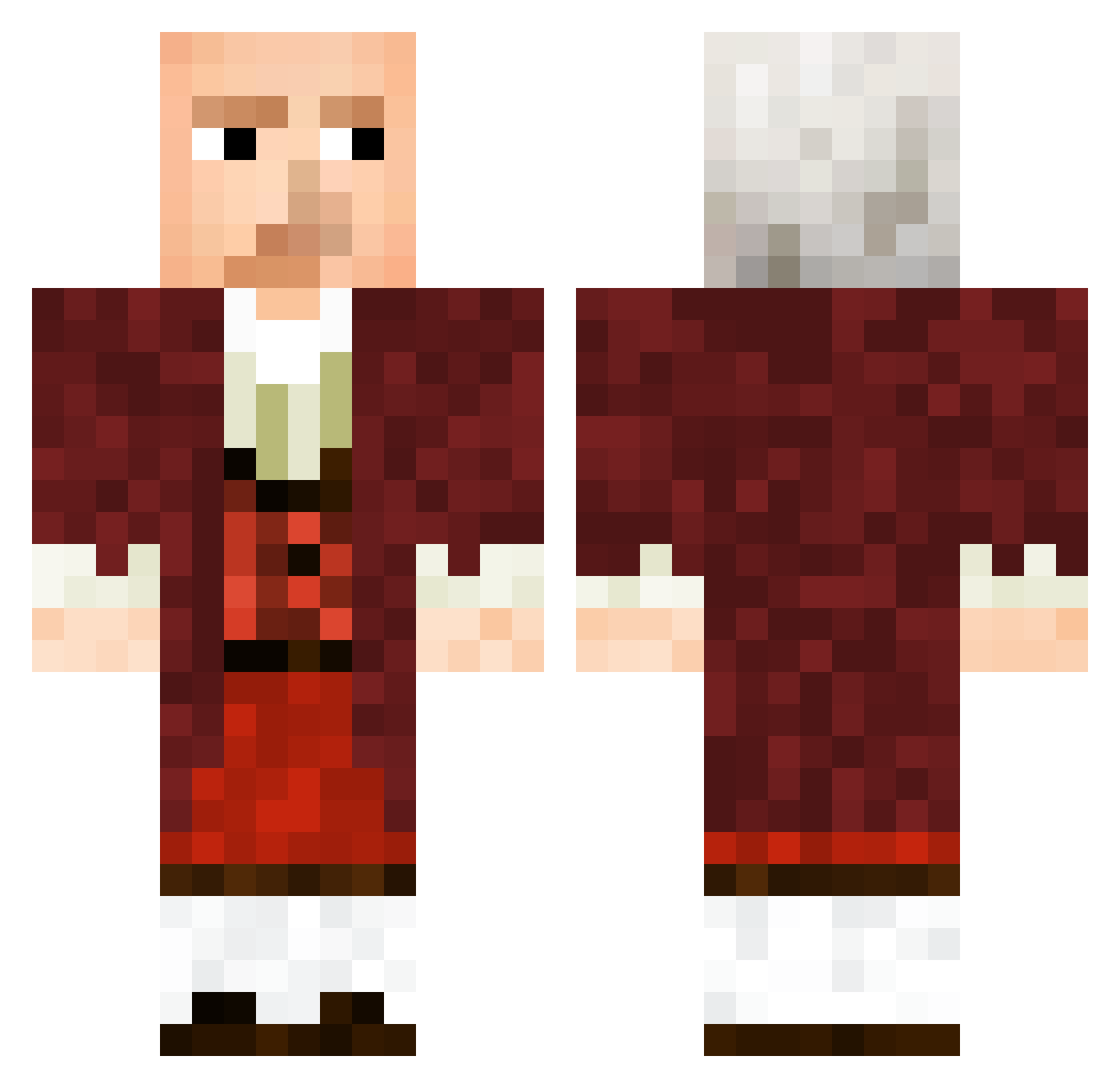 _adth Minecraft skin, front and back view