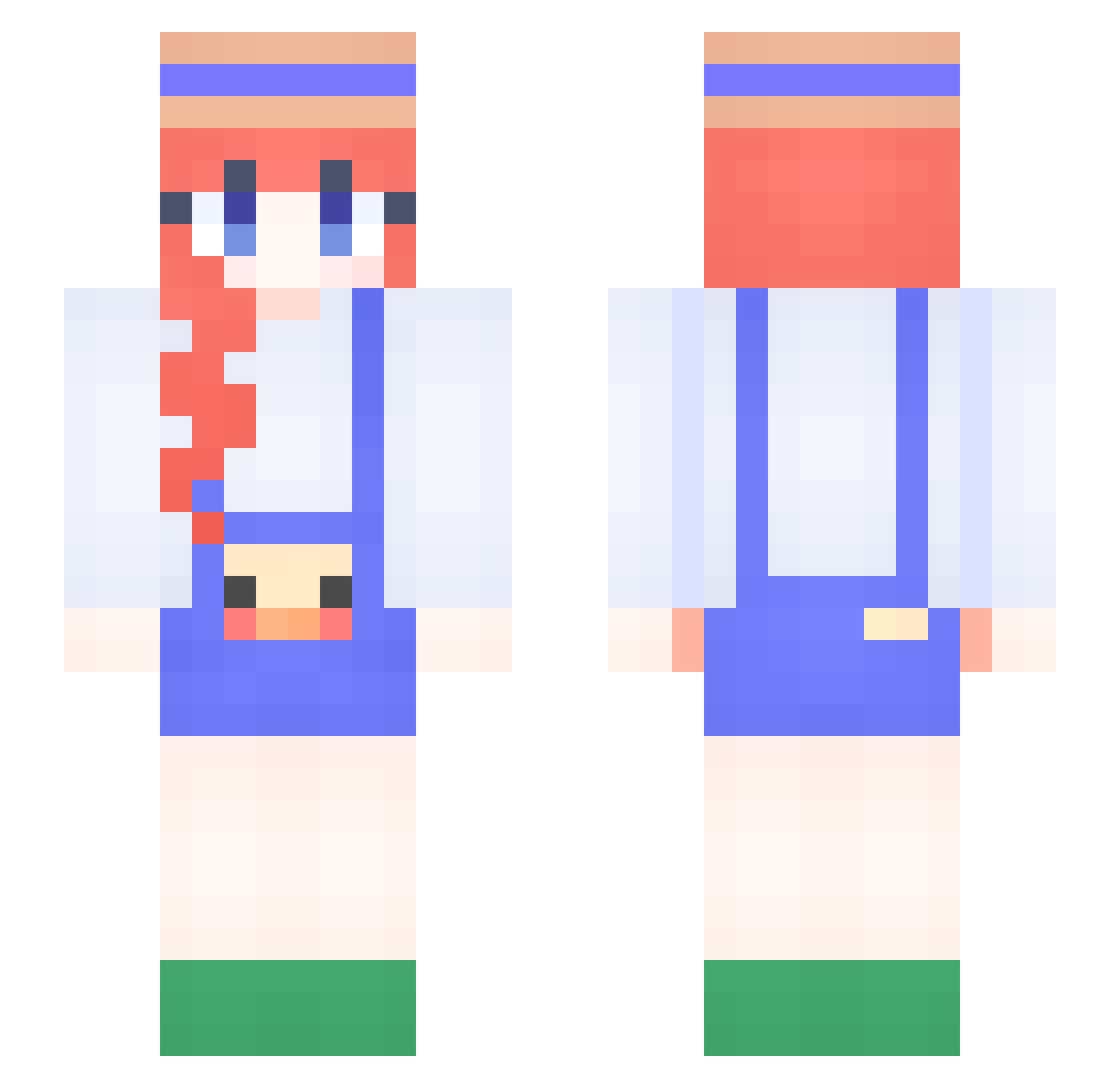 chanaphat Minecraft skin, front and back view