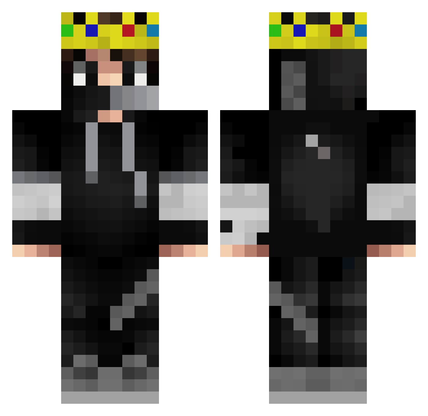 ruth_2010 Minecraft skin, front and back view
