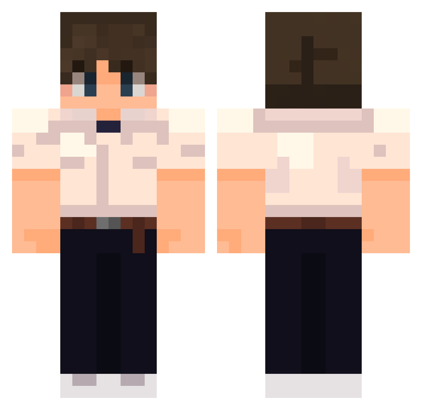 zessi2g Minecraft skin, front and back view