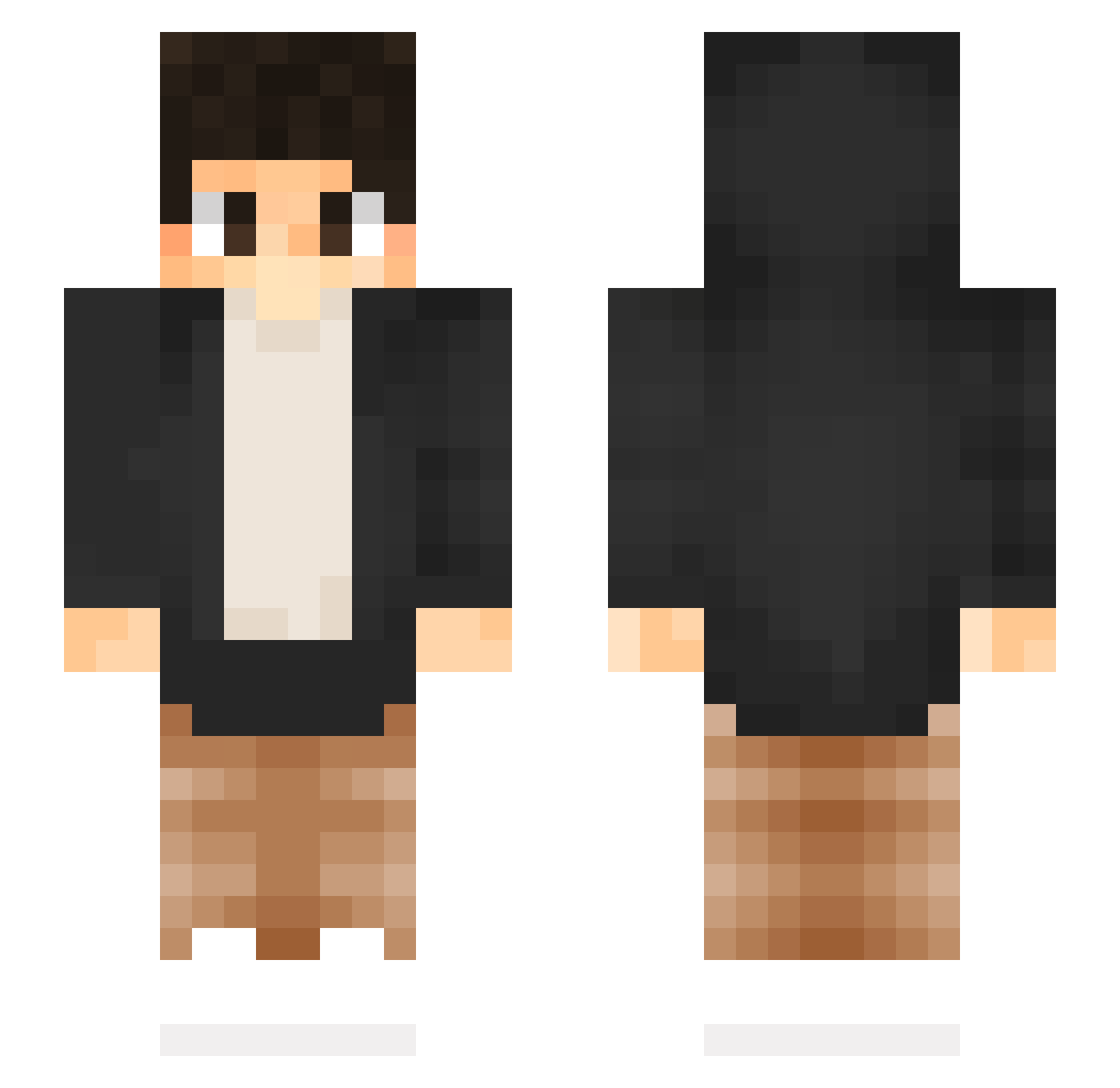 Veragosz Minecraft skin, front and back view