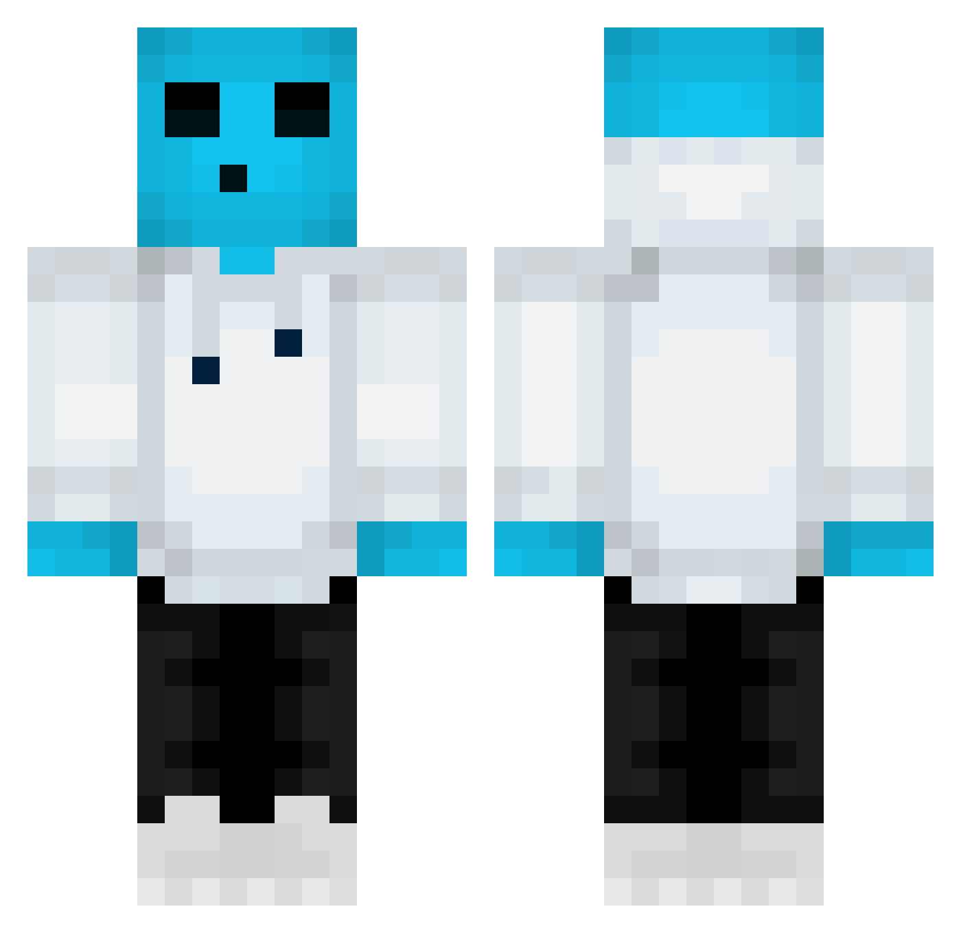 Stevengeorge79 Minecraft skin, front and back view