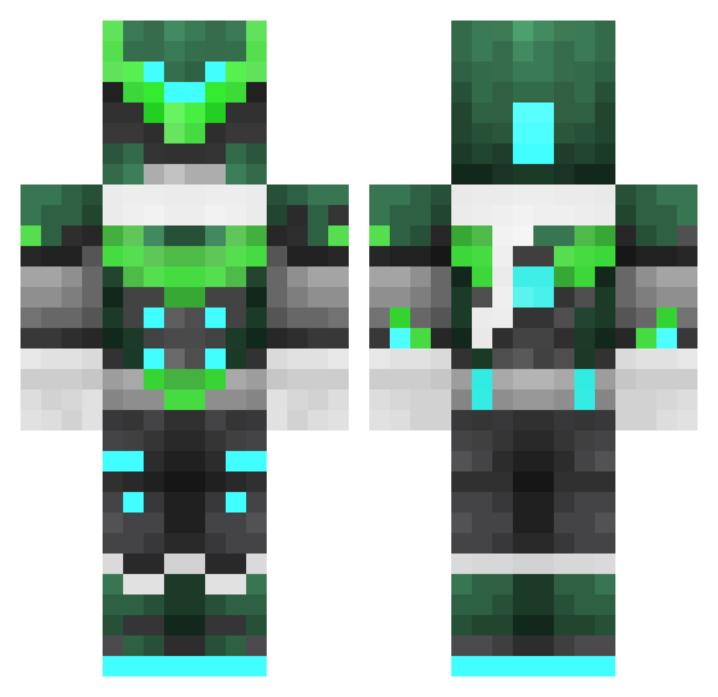StevenRUANRUAN Minecraft skin, front and back view