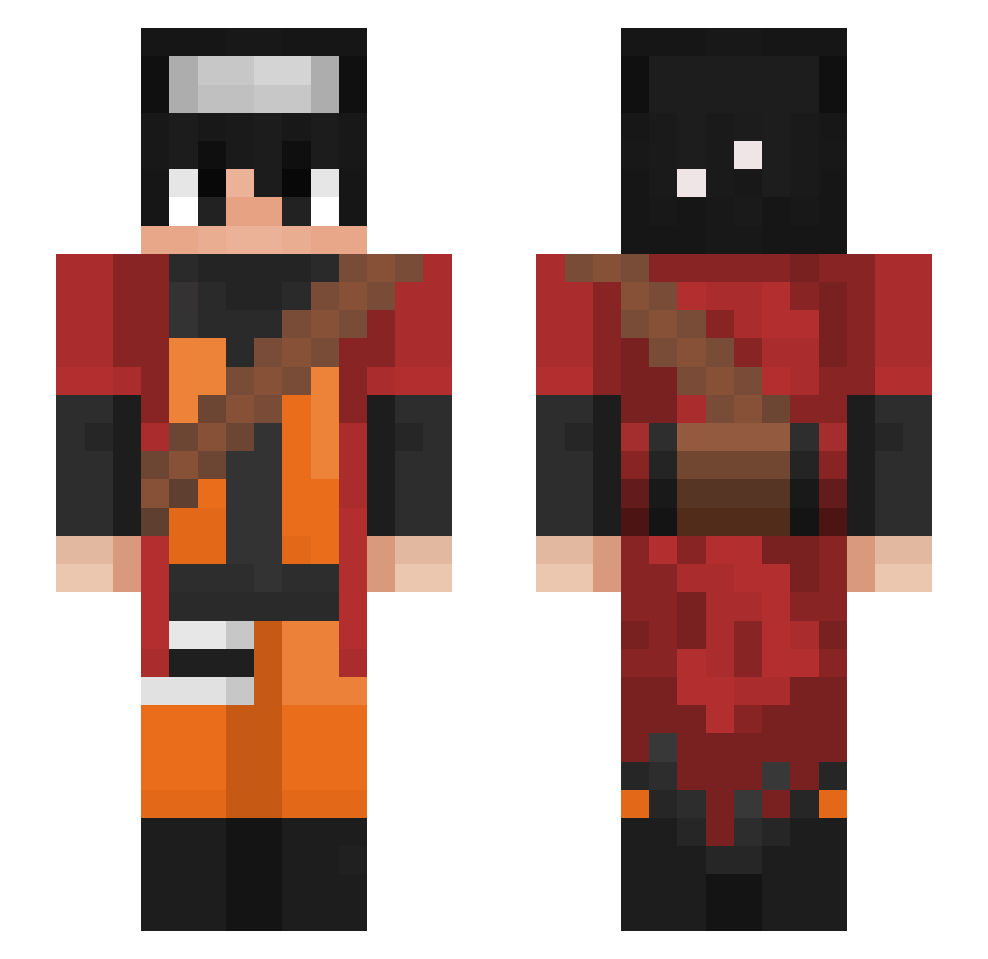 Timixx_ Minecraft skin, front and back view