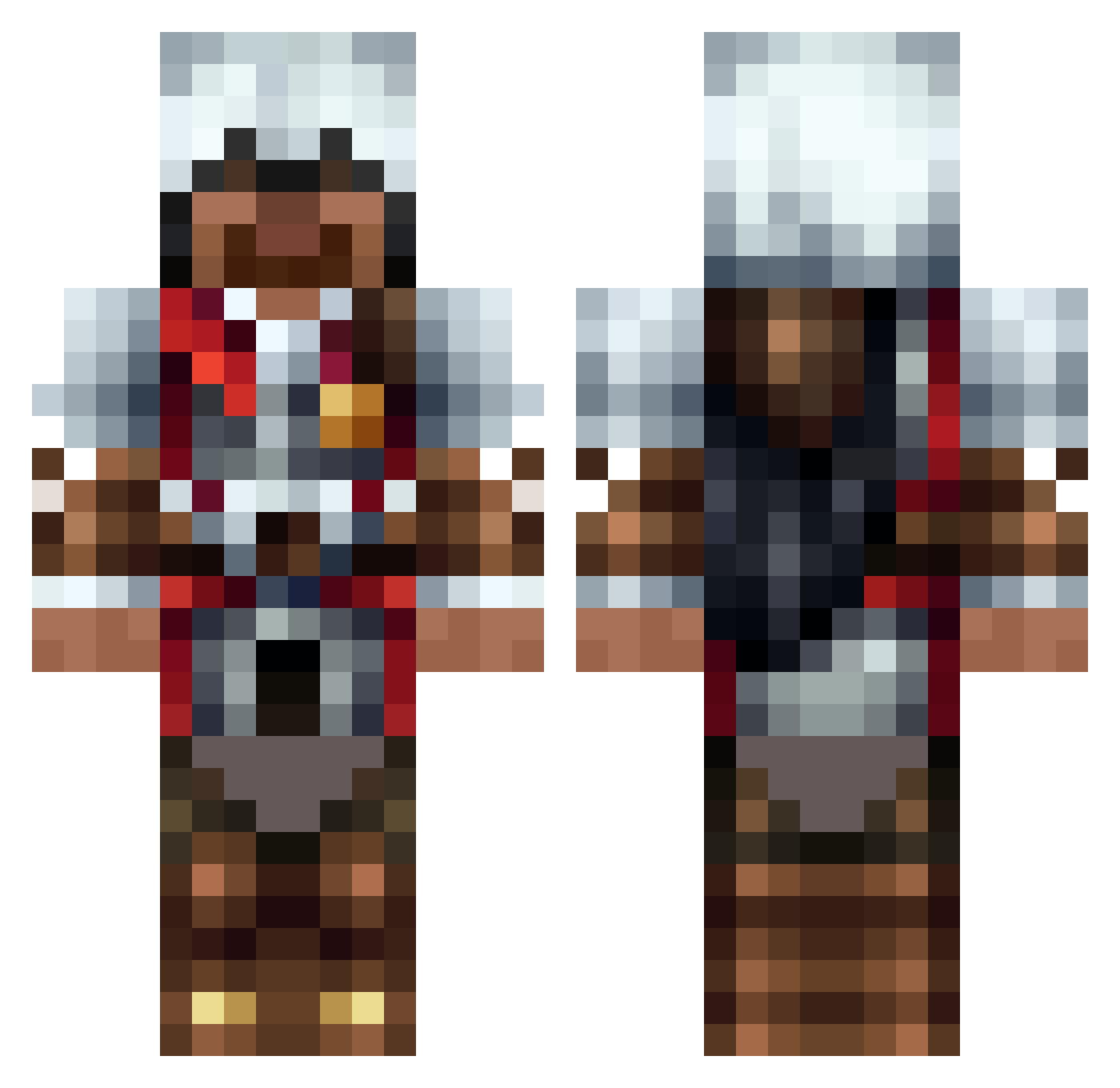 lolman809 Minecraft skin, front and back view