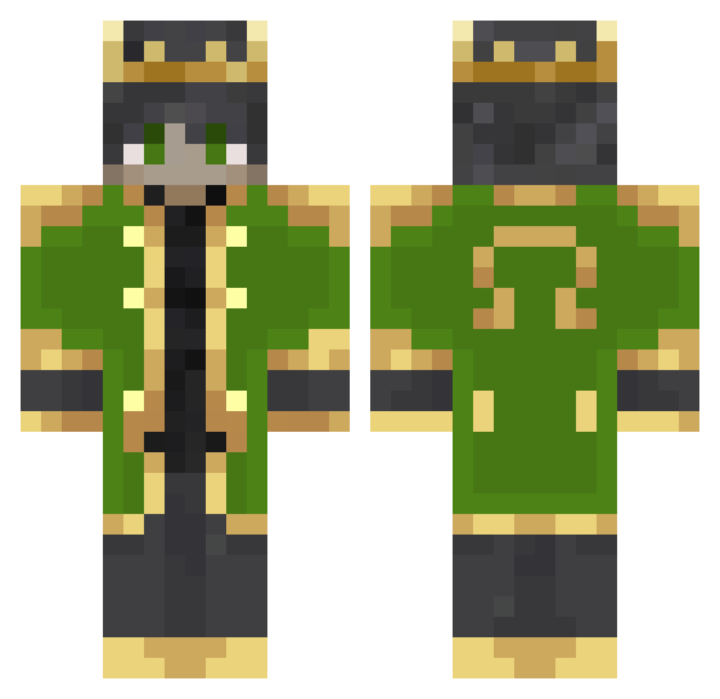 Tofyy_ Minecraft skin, front and back view