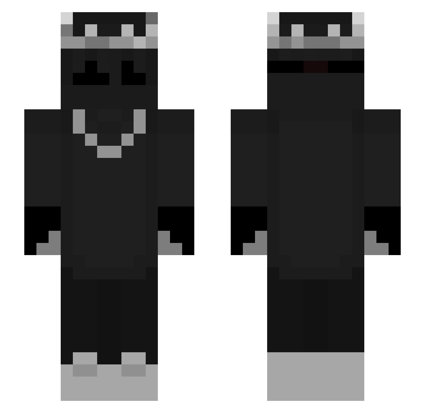 xsniper936 Minecraft skin, front and back view