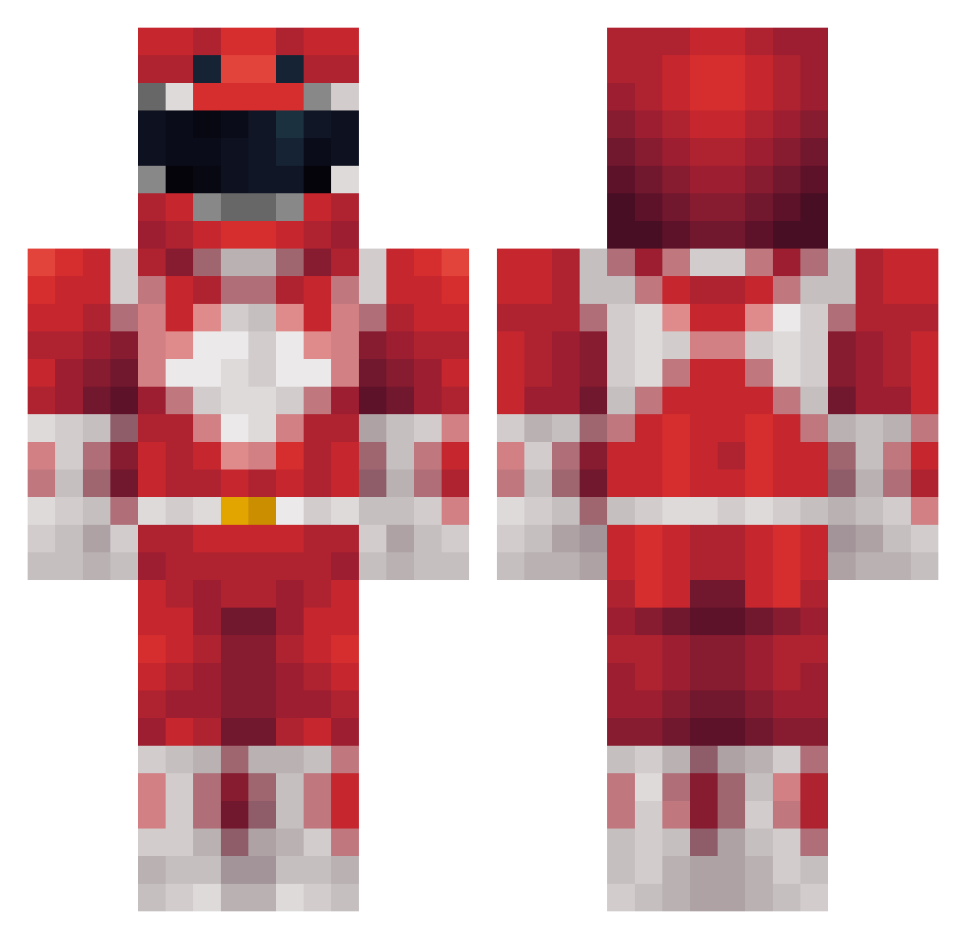 Kr1minal99 Minecraft skin, front and back view