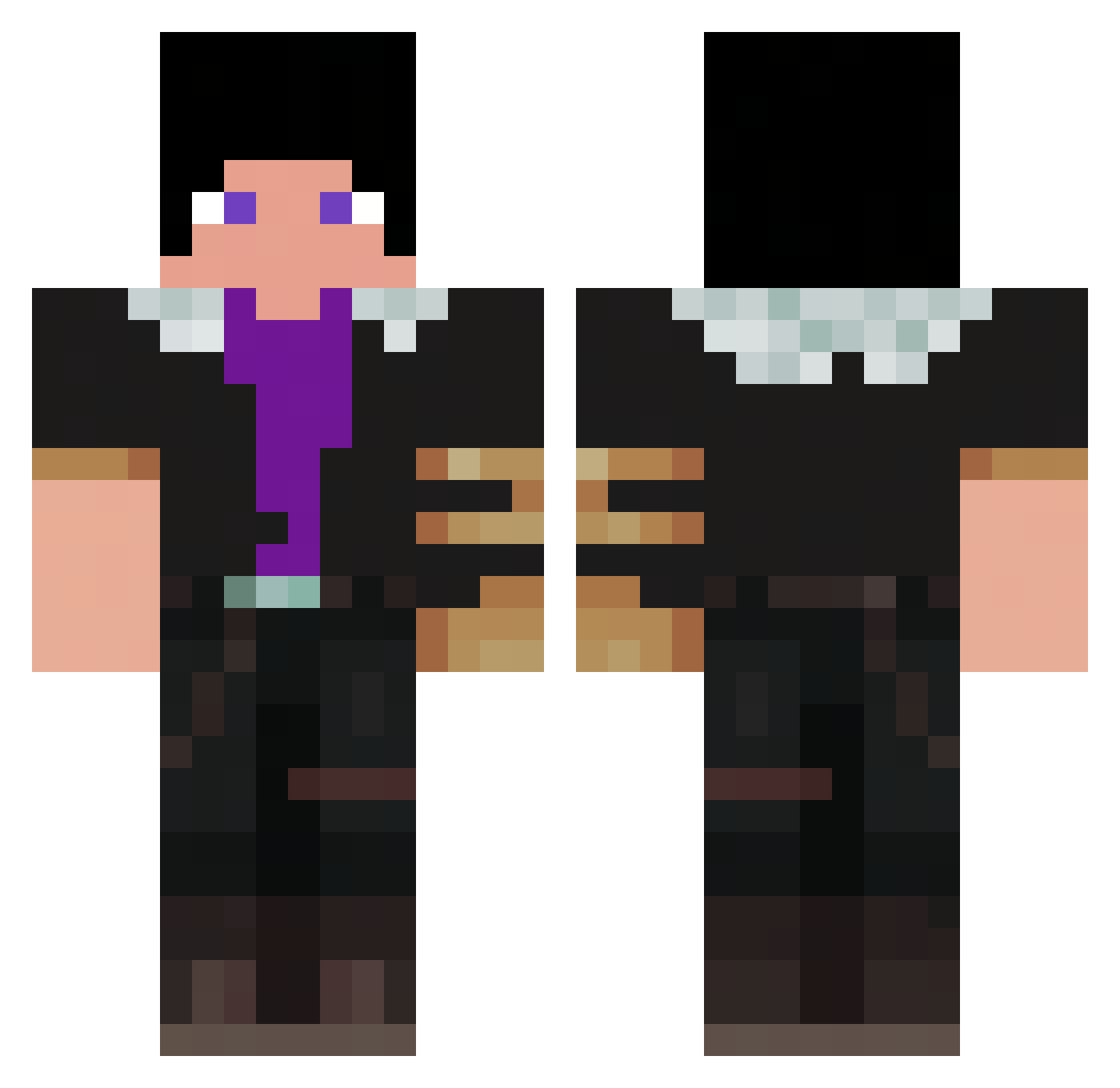 SalomaoJns Minecraft skin, front and back view