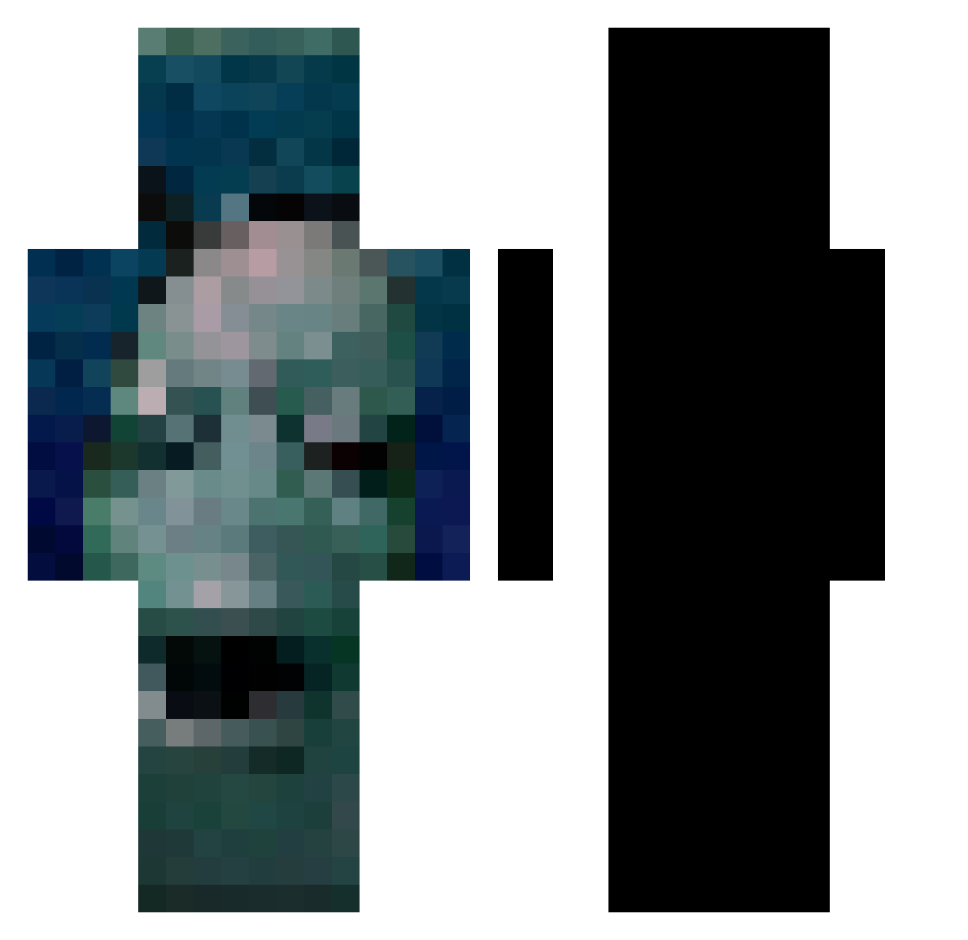 tusk0211 Minecraft skin, front and back view