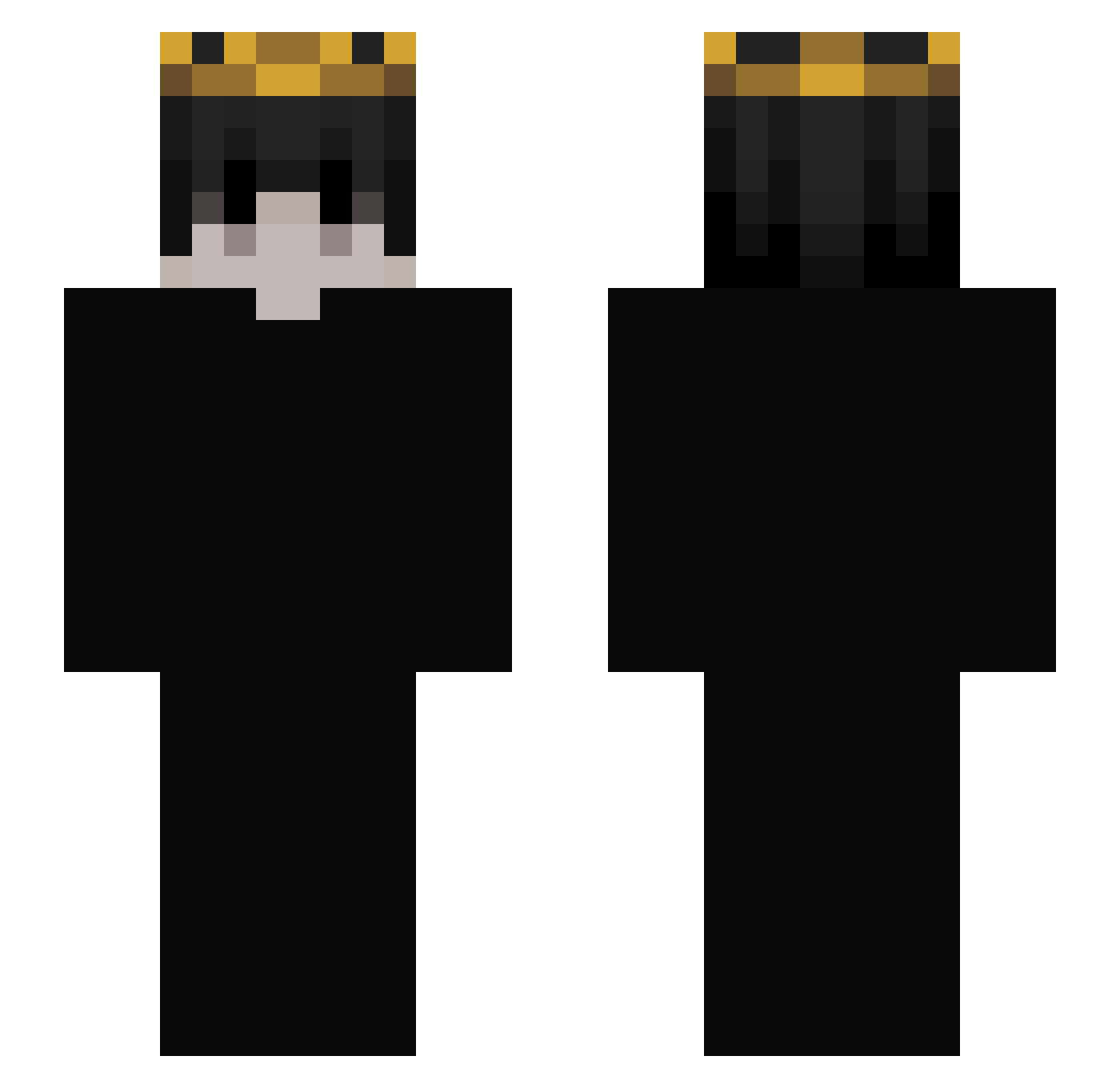 avgustbtw Minecraft skin, front and back view