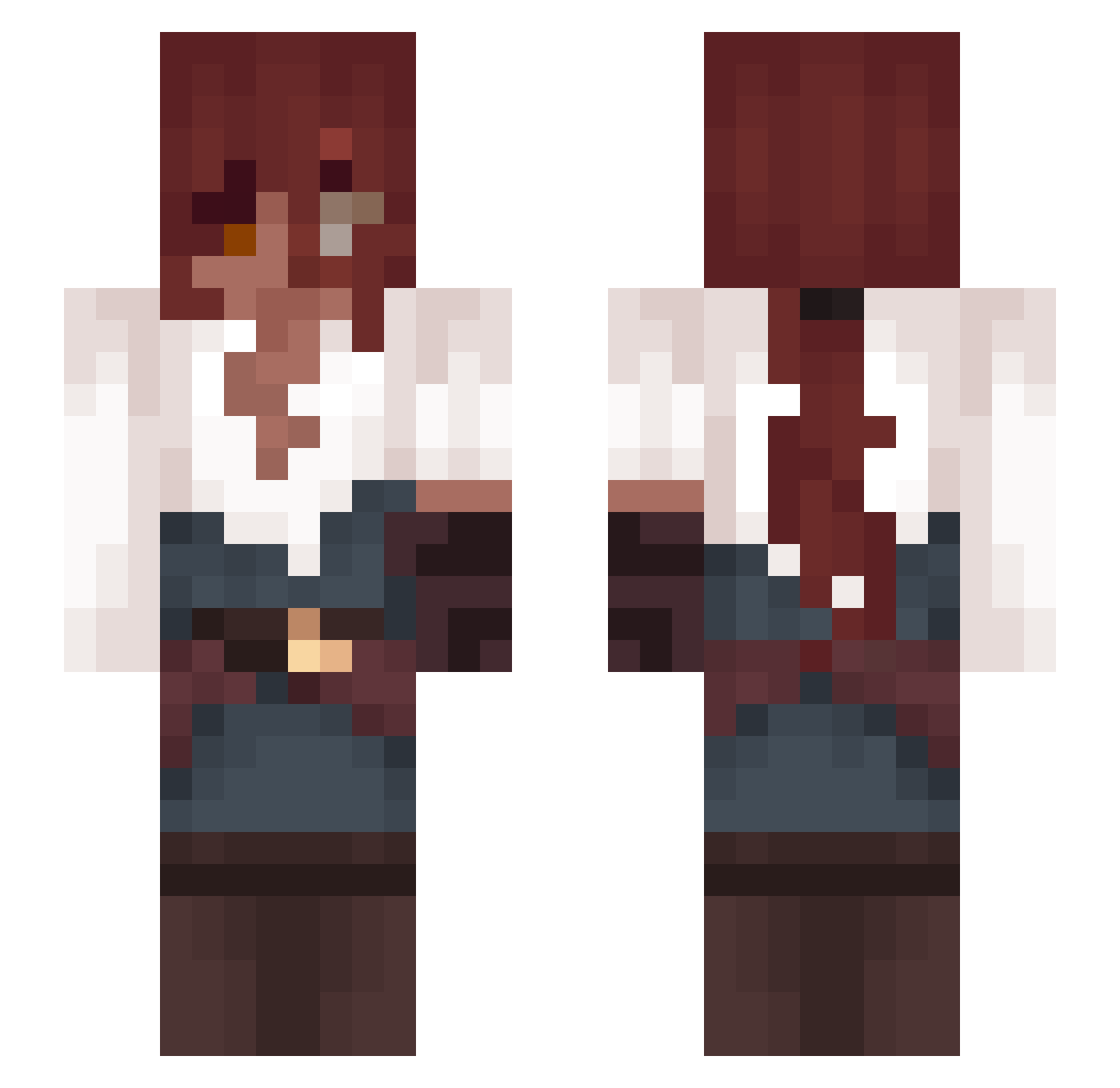 xTheKillerka Minecraft skin, front and back view