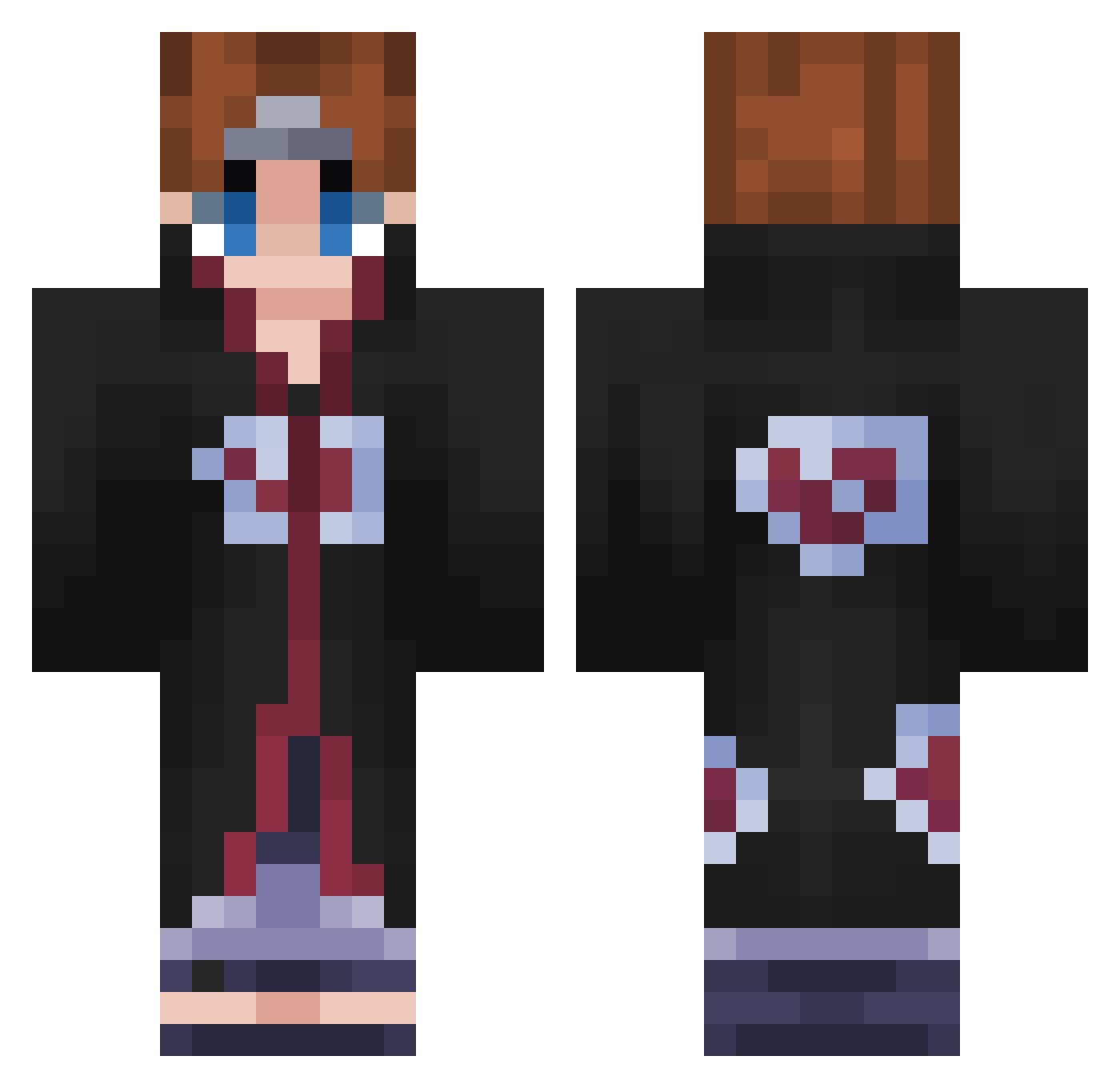 _Swiftfog Minecraft skin, front and back view