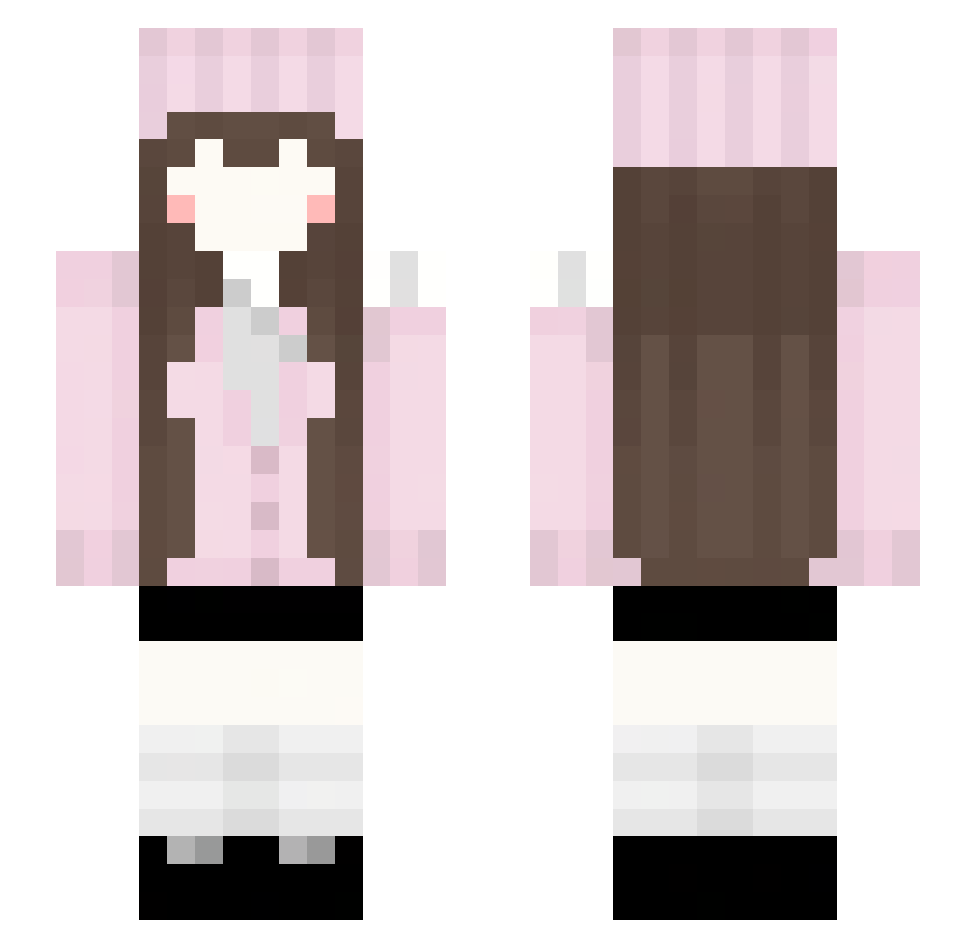 TIMMY0116 Minecraft skin, front and back view