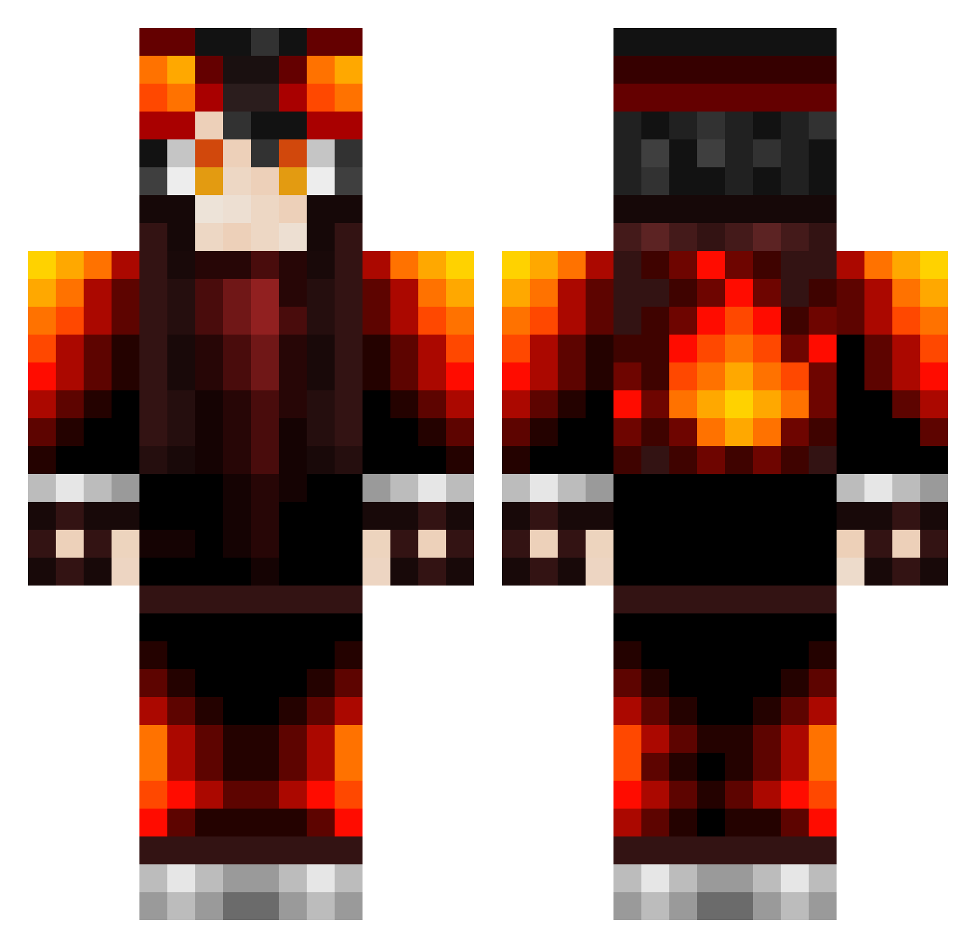 LuoYu_XY Minecraft skin, front and back view