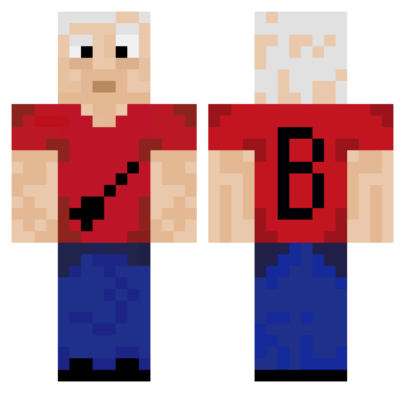 ricki703 Minecraft skin, front and back view