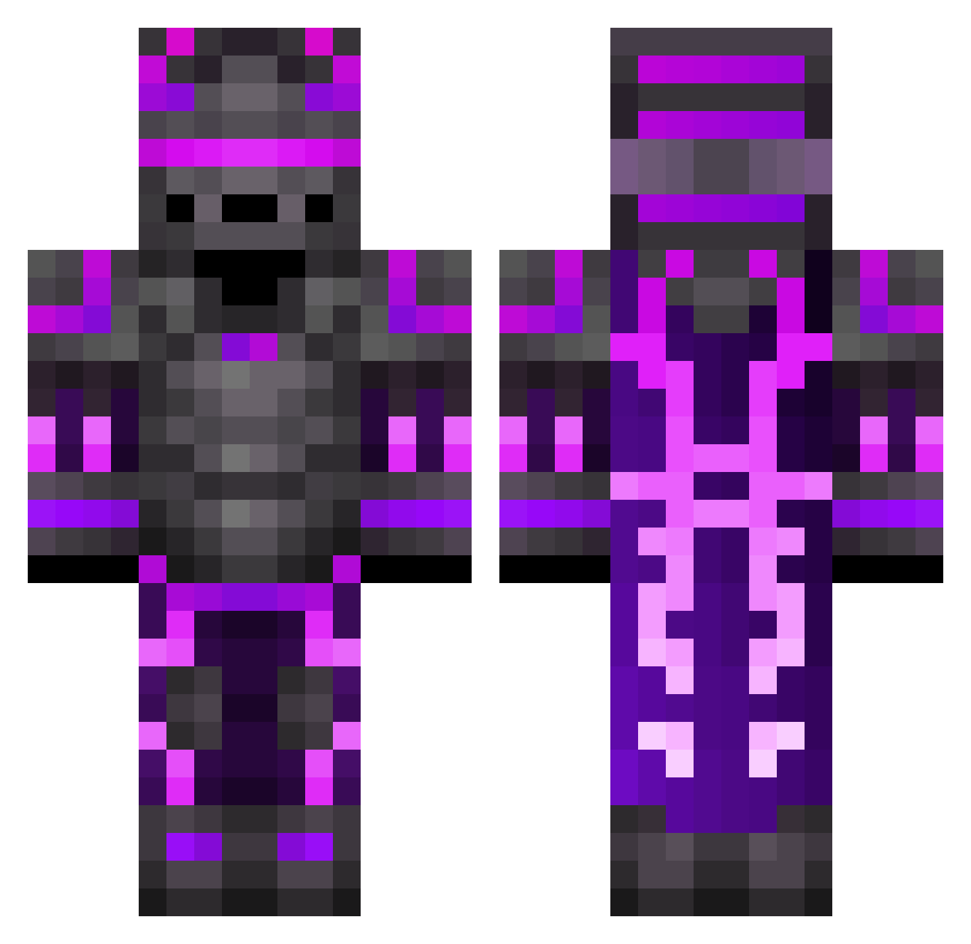 abhiveer2007 Minecraft skin, front and back view