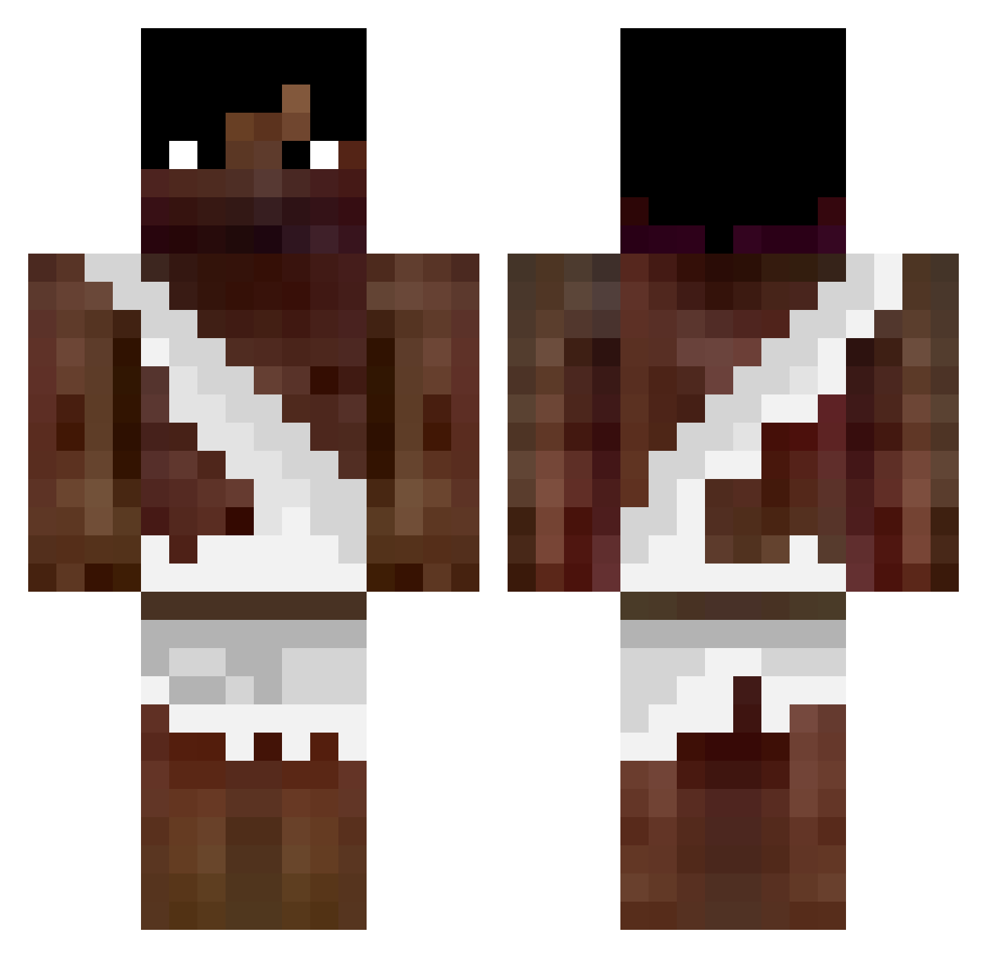 beef_bubui Minecraft skin, front and back view