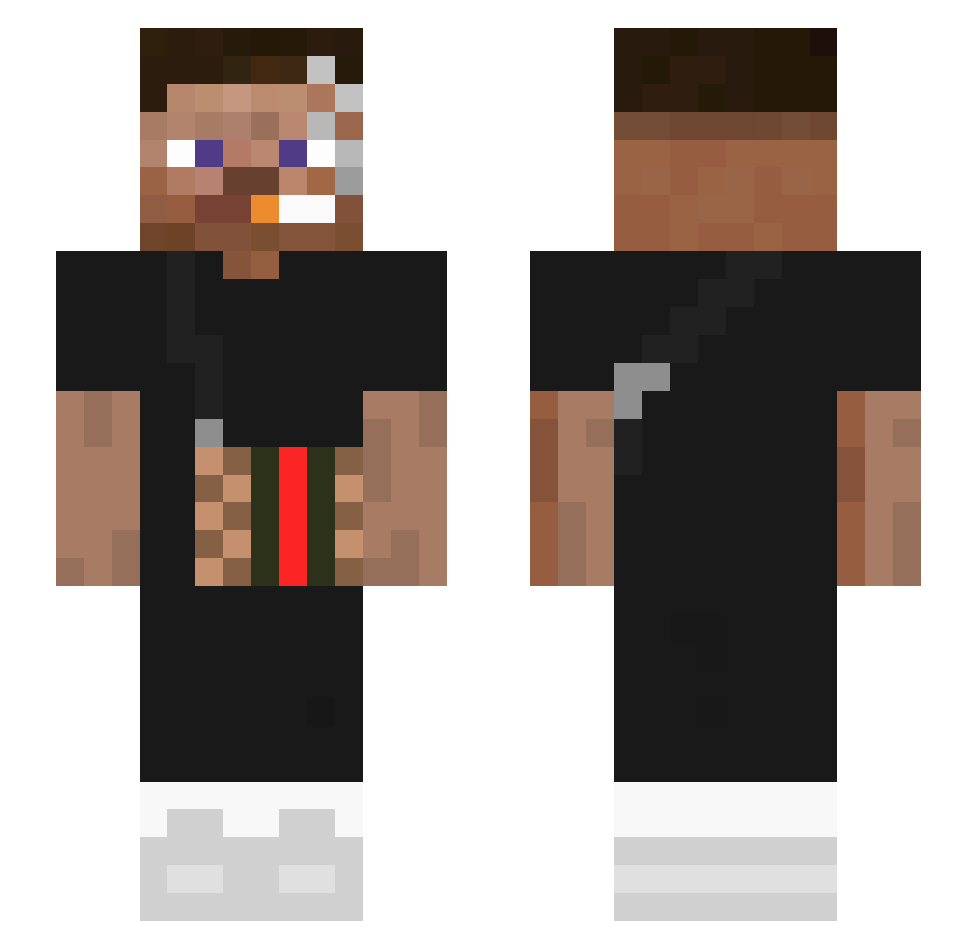21Leskimo Minecraft skin, front and back view