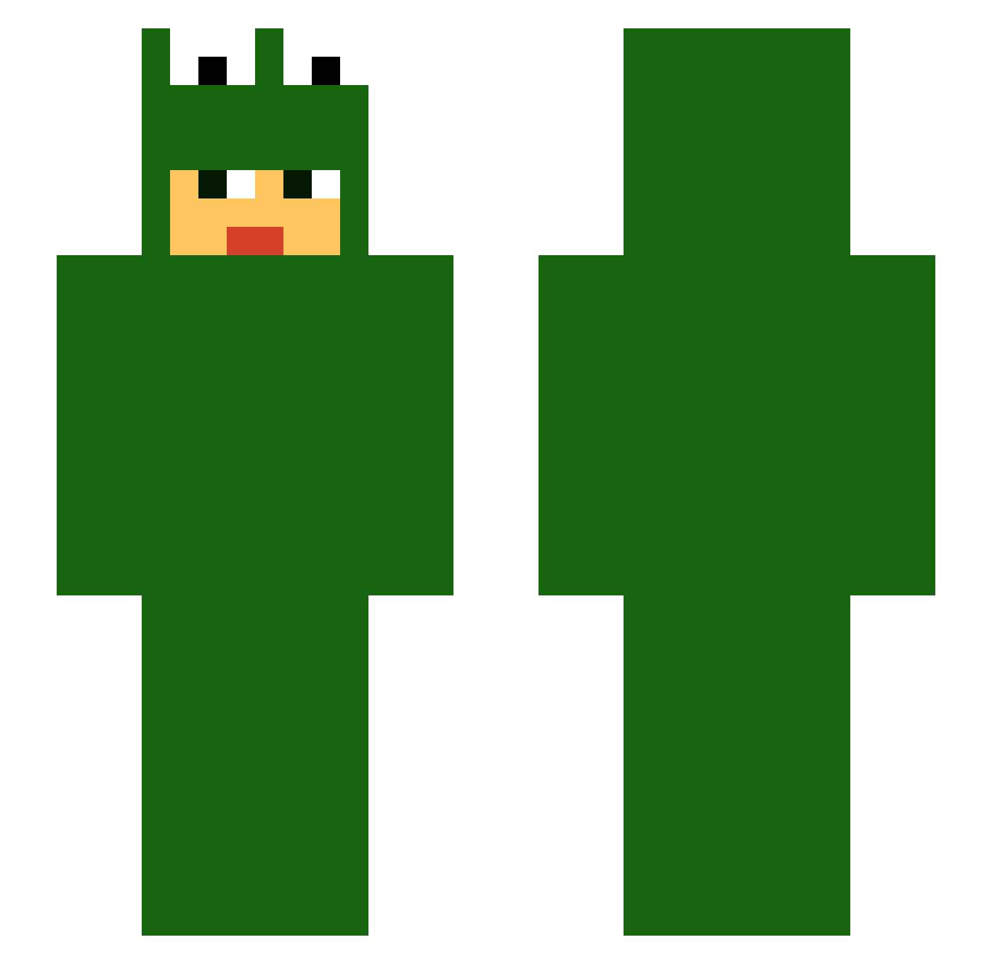 konio9042 Minecraft skin, front and back view