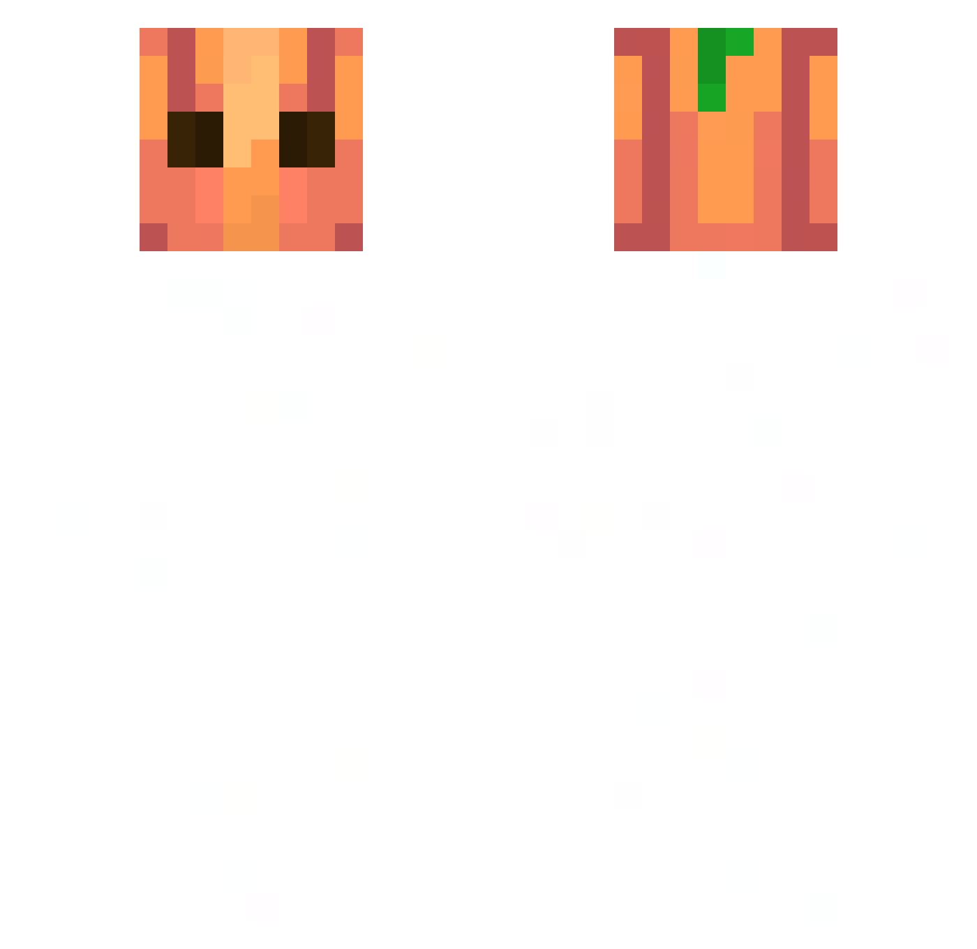 StormLord10001 Minecraft skin, front and back view