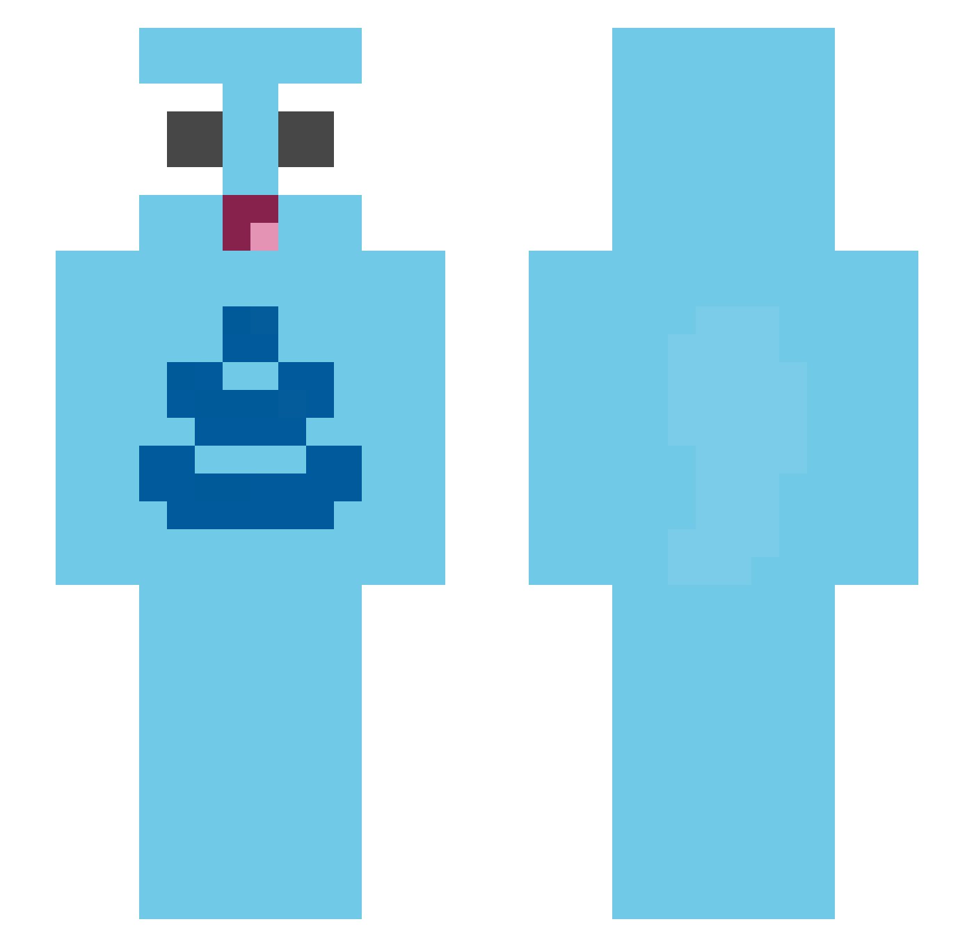coltndodo Minecraft skin, front and back view