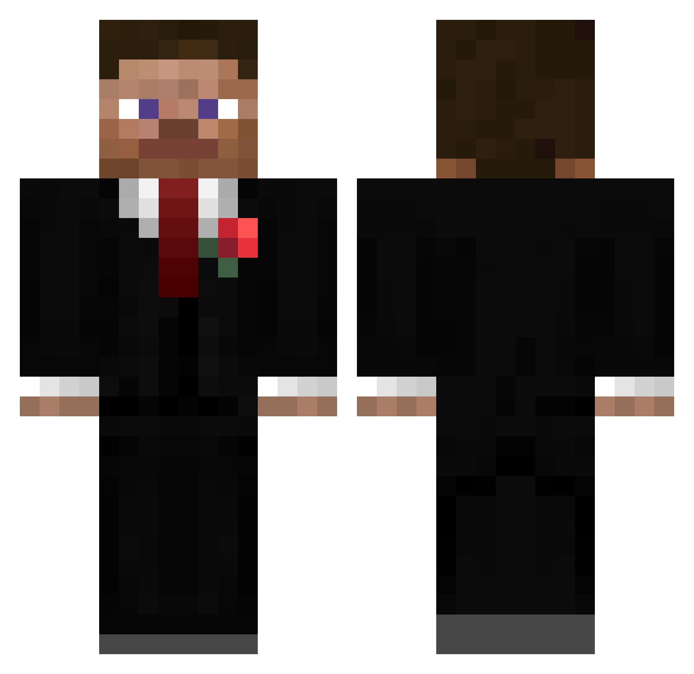 chillyseaotter Minecraft skin, front and back view
