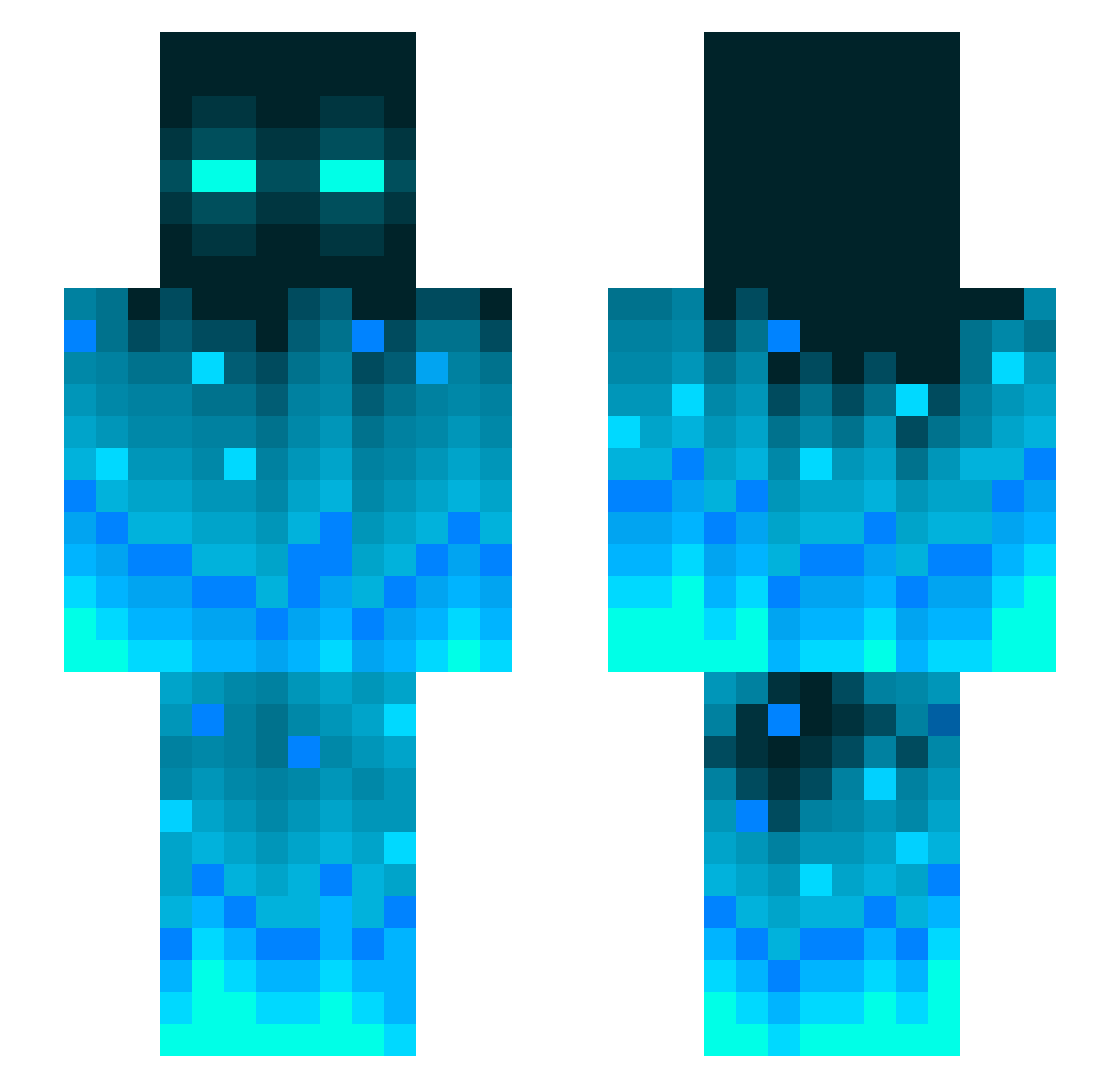 MINCAPE Minecraft skin, front and back view