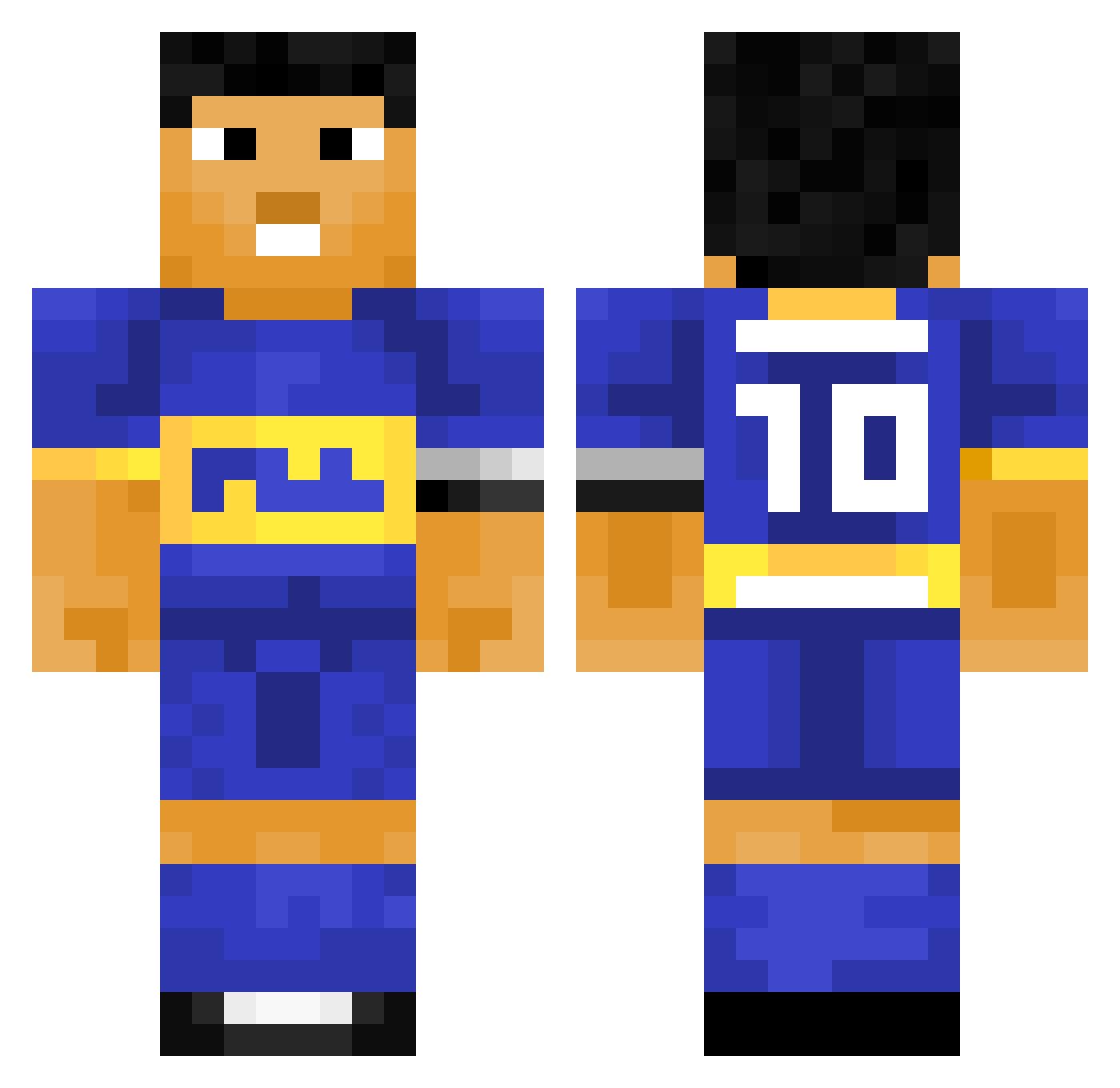 renattto Minecraft skin, front and back view