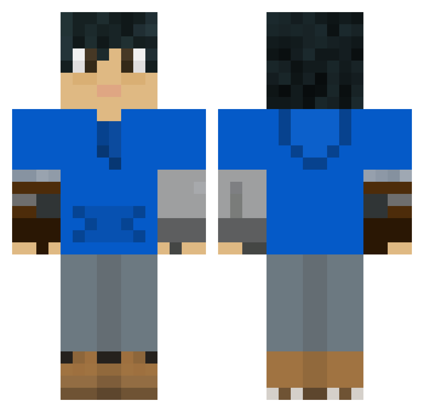 Freddysep_ Minecraft skin, front and back view