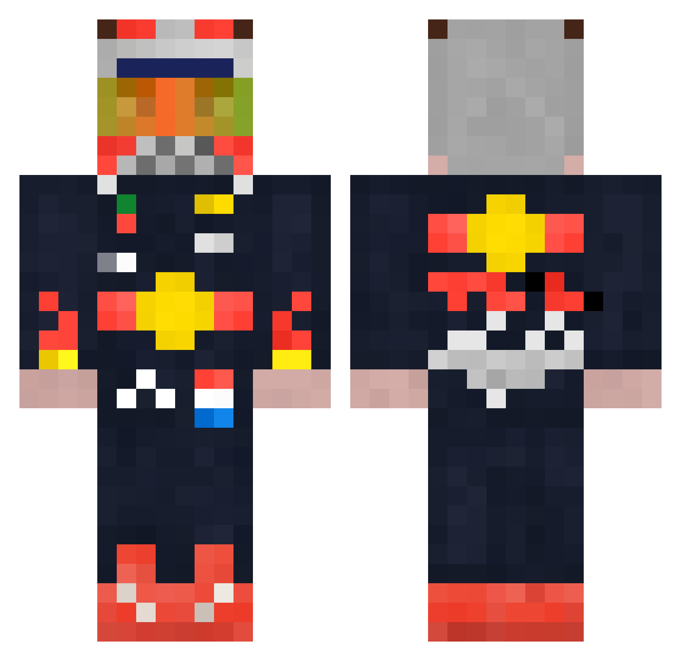 Matto_King Minecraft skin, front and back view