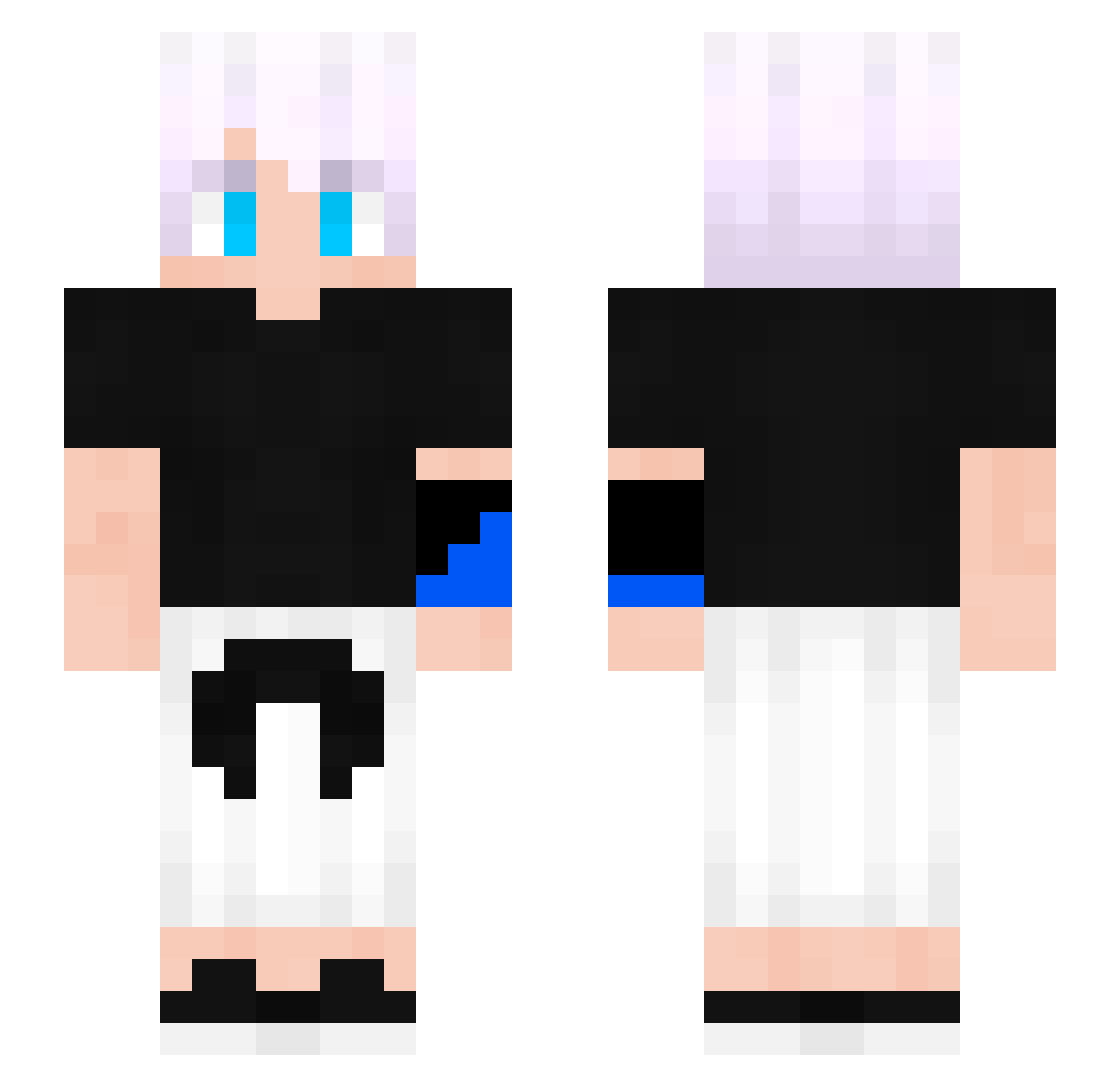 SrMalvado Minecraft skin, front and back view