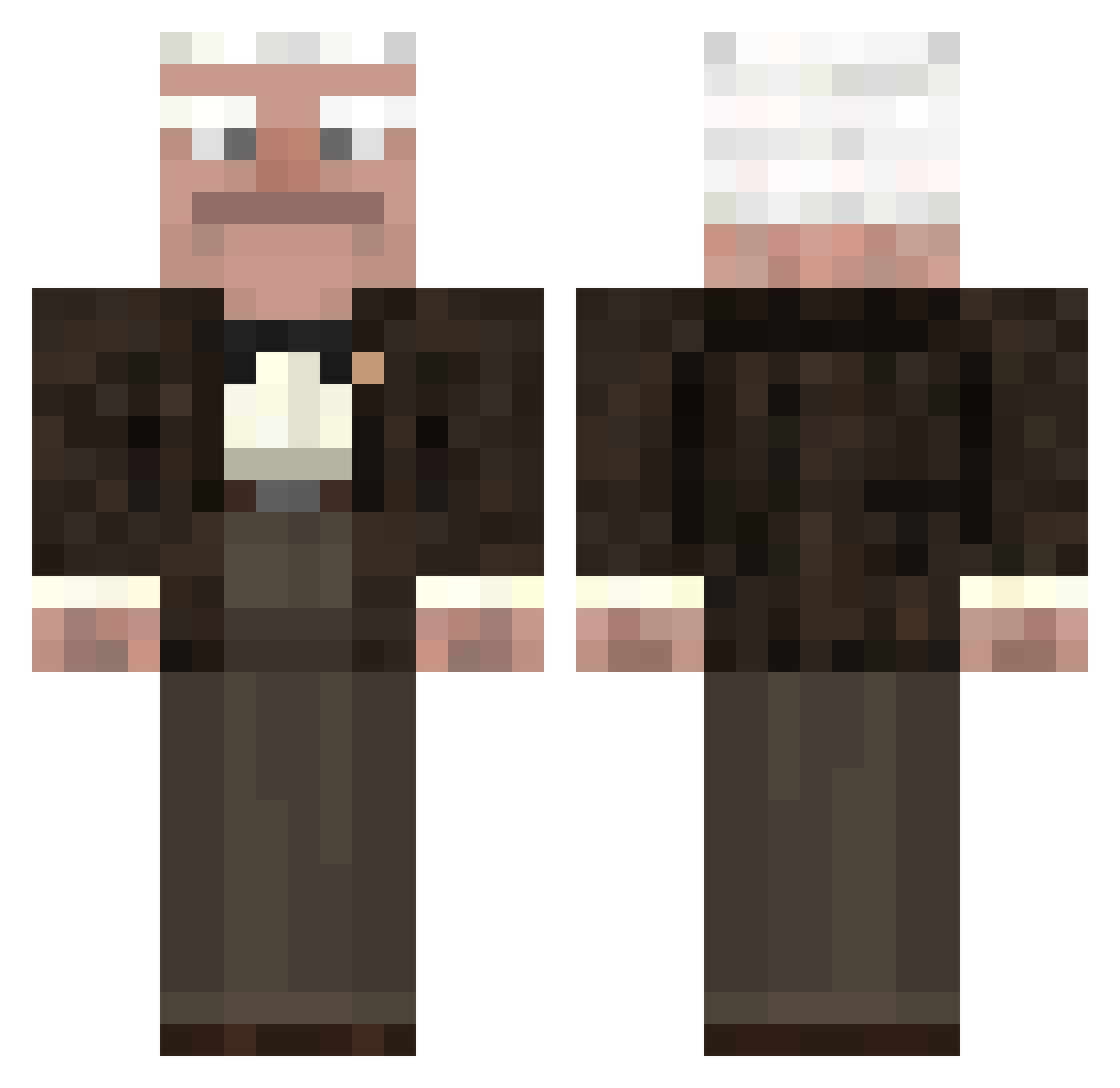 FVnn_115 Minecraft skin, front and back view