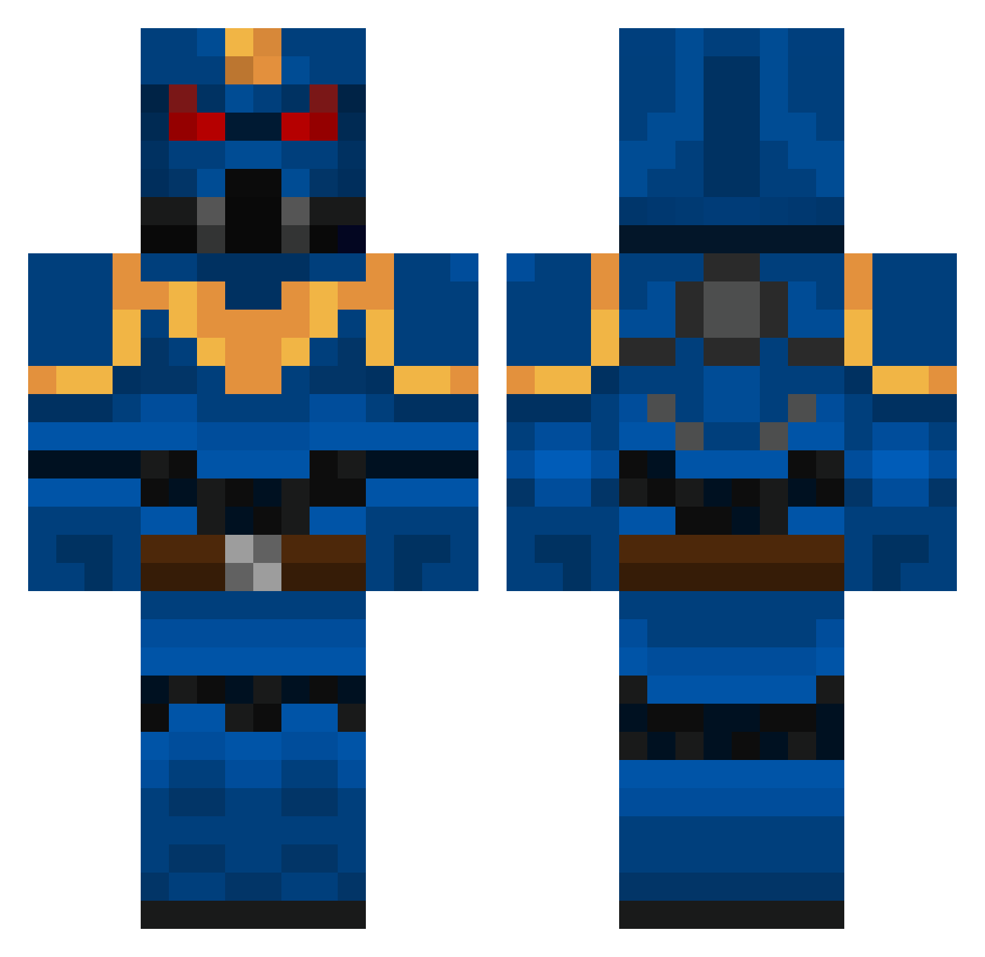 FellowAlpaca648 Minecraft skin, front and back view