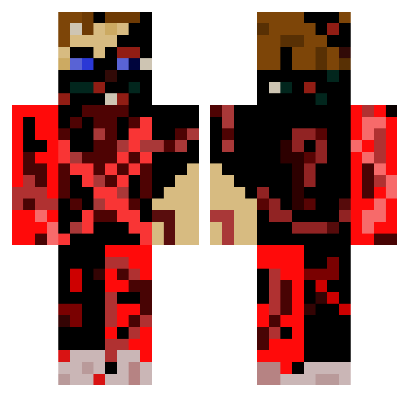 HegeBoy11 Minecraft skin, front and back view