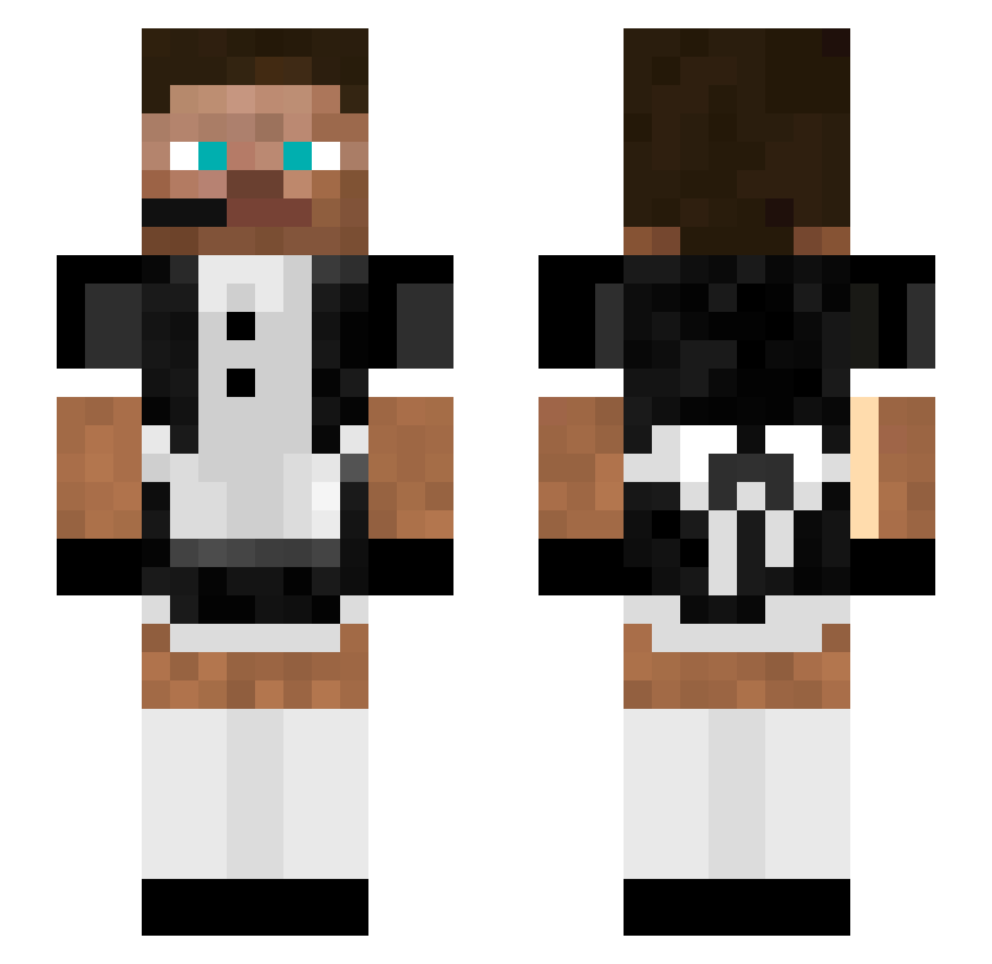 VoidOfTheFallen Minecraft skin, front and back view
