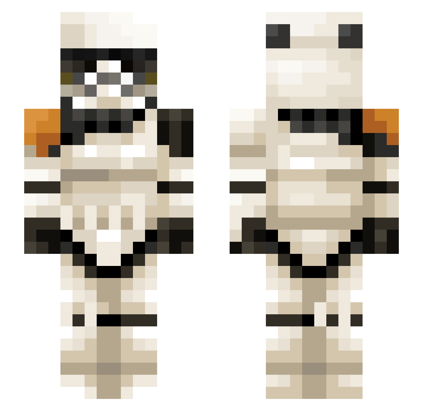ieatass6969 Minecraft skin, front and back view