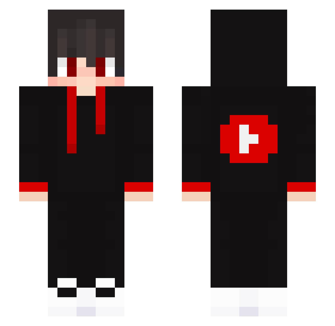 Zdendous Minecraft skin, front and back view