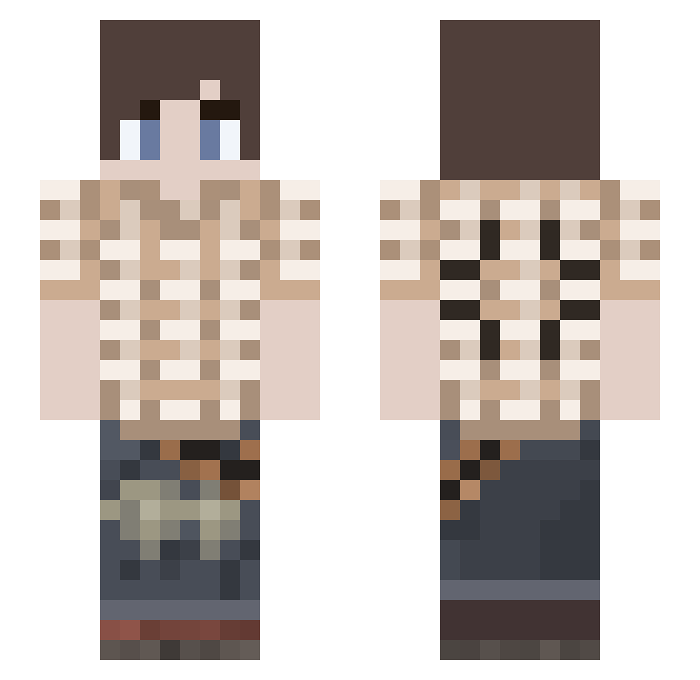 umbraprism Minecraft skin, front and back view