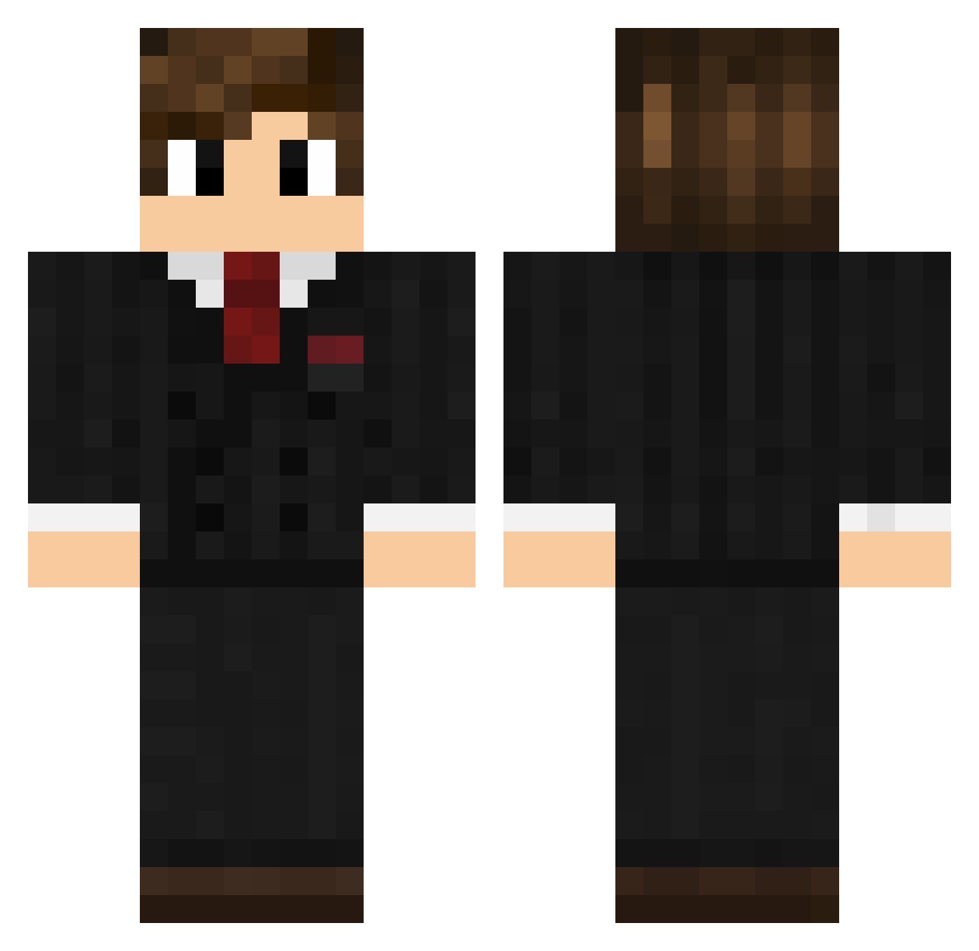 AV_JCP Minecraft skin, front and back view