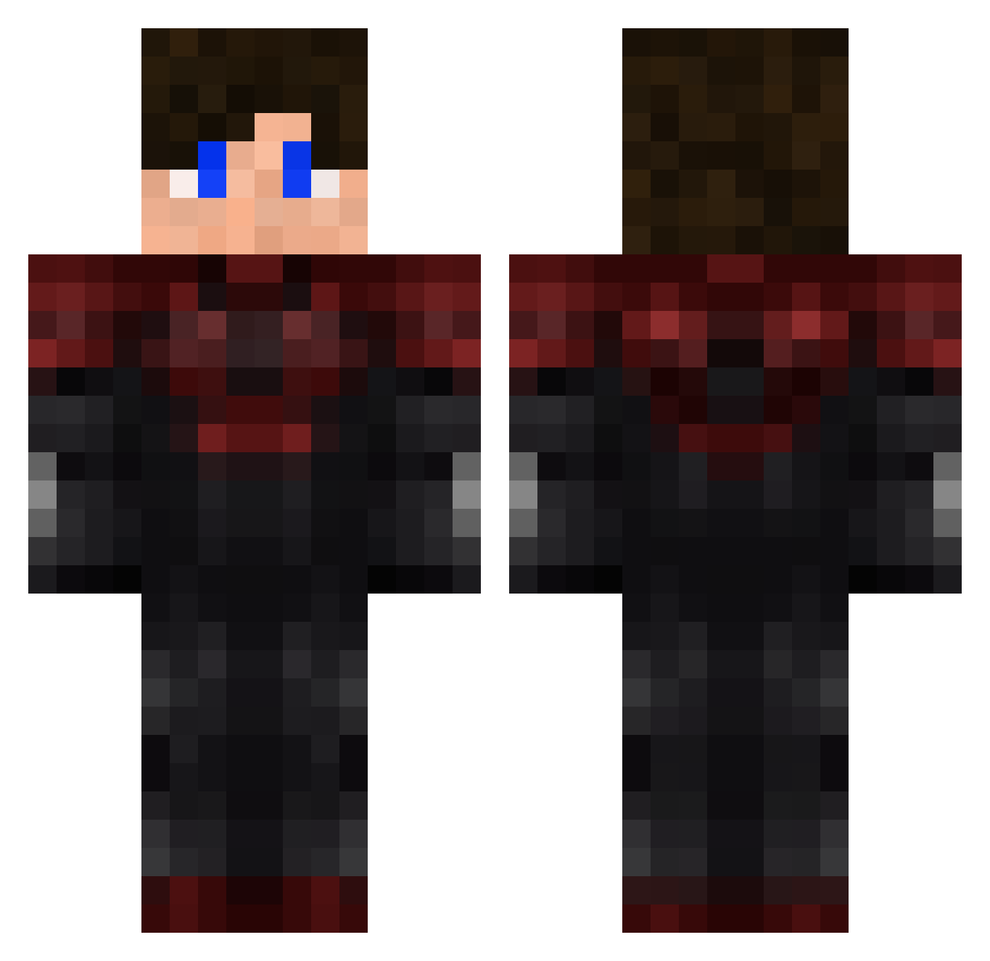 Spiritium_ Minecraft skin, front and back view