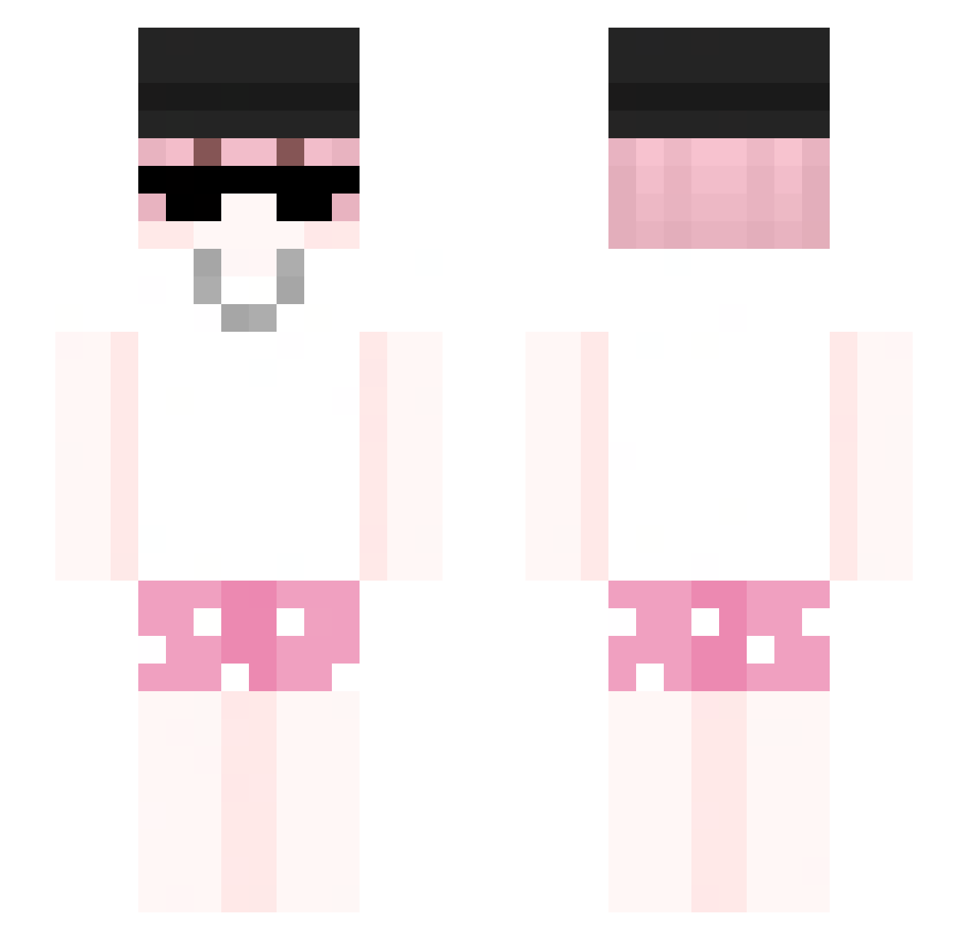 y00ngi Minecraft skin, front and back view