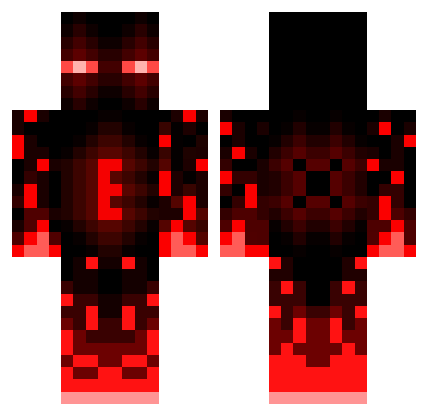 Falcon193 Minecraft skin, front and back view