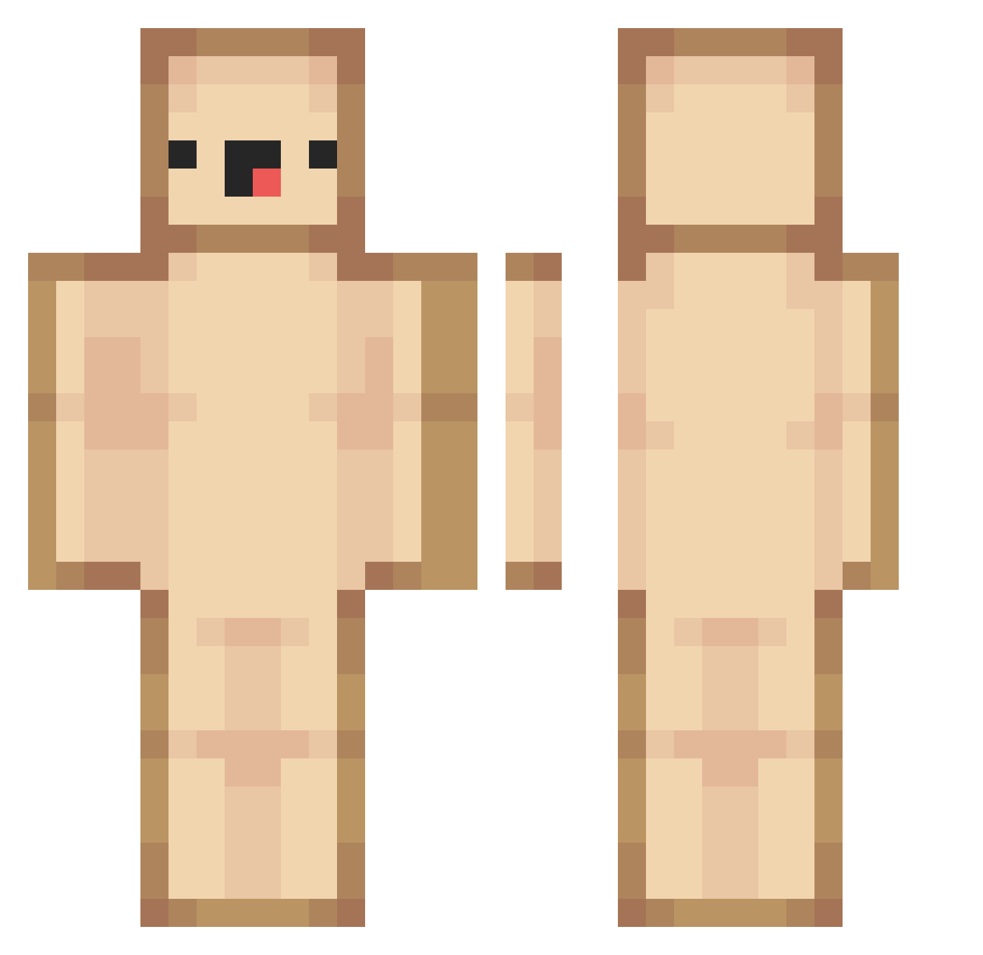AttiMan777 Minecraft skin, front and back view