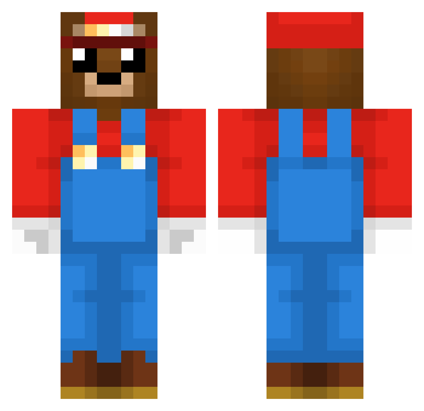 StefonDiggs Minecraft skin, front and back view