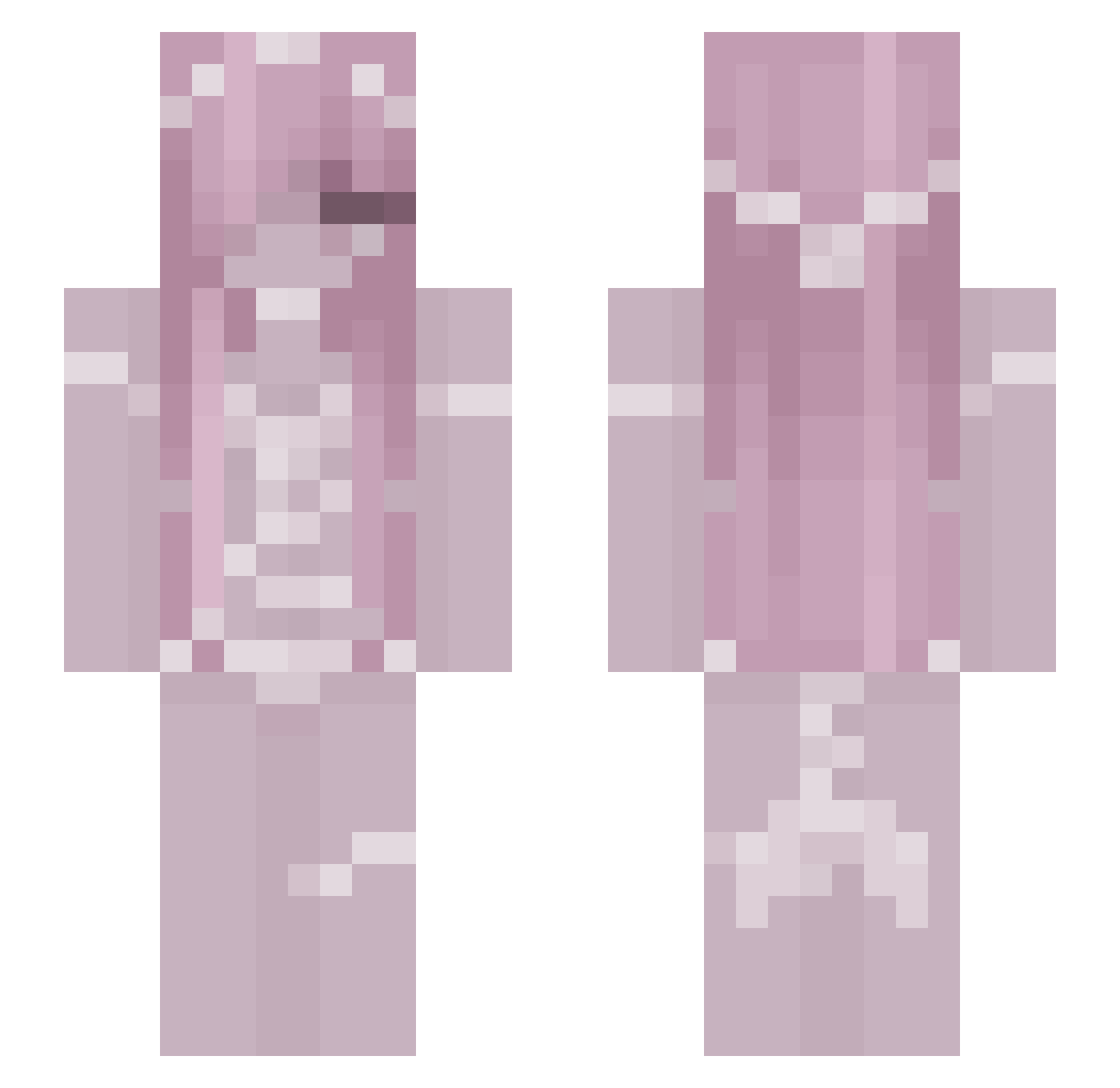 sen_xyzx Minecraft skin, front and back view